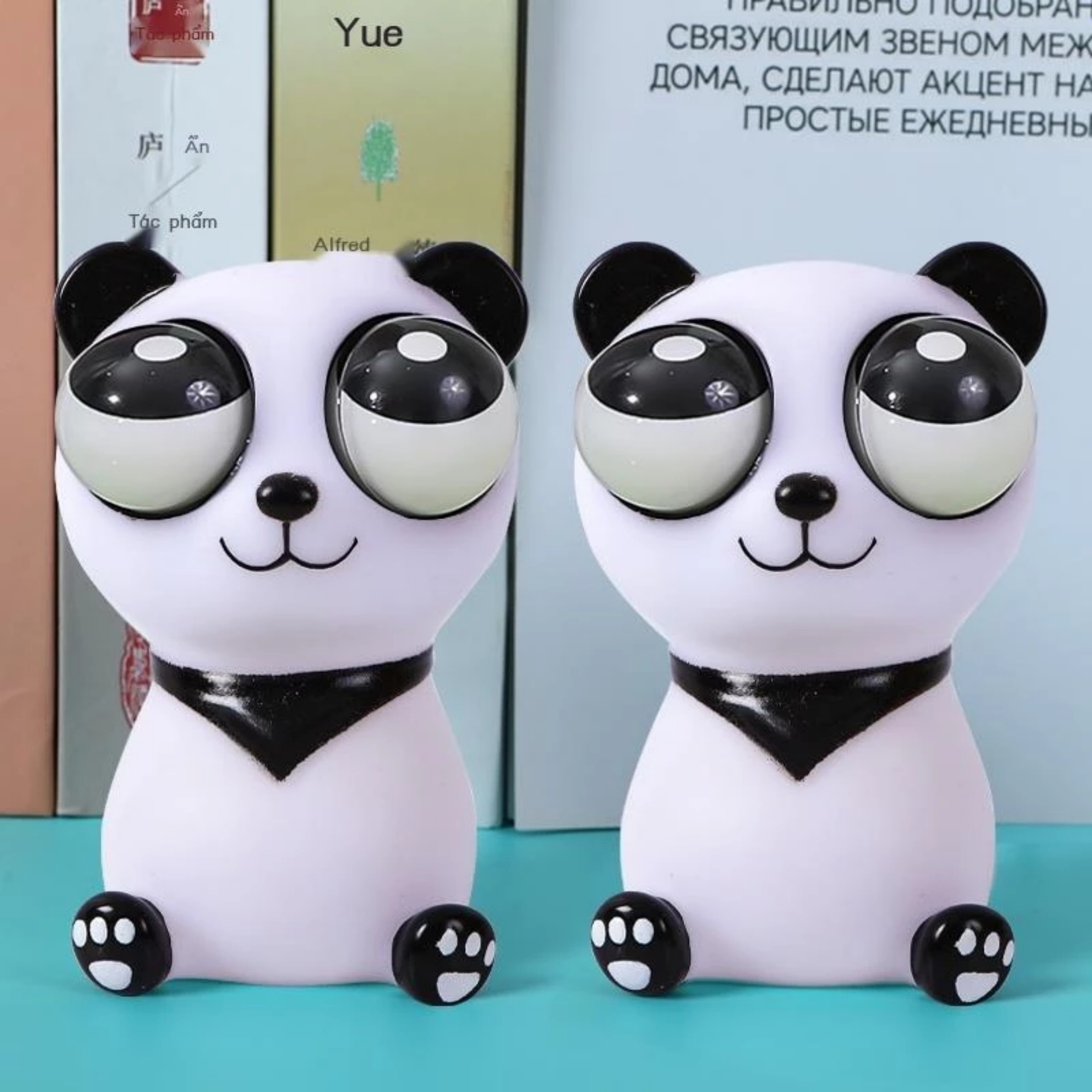 SQUISHY GẤU TRÚC MẮT LỒI - BÓP TAN CĂNG THẲNG