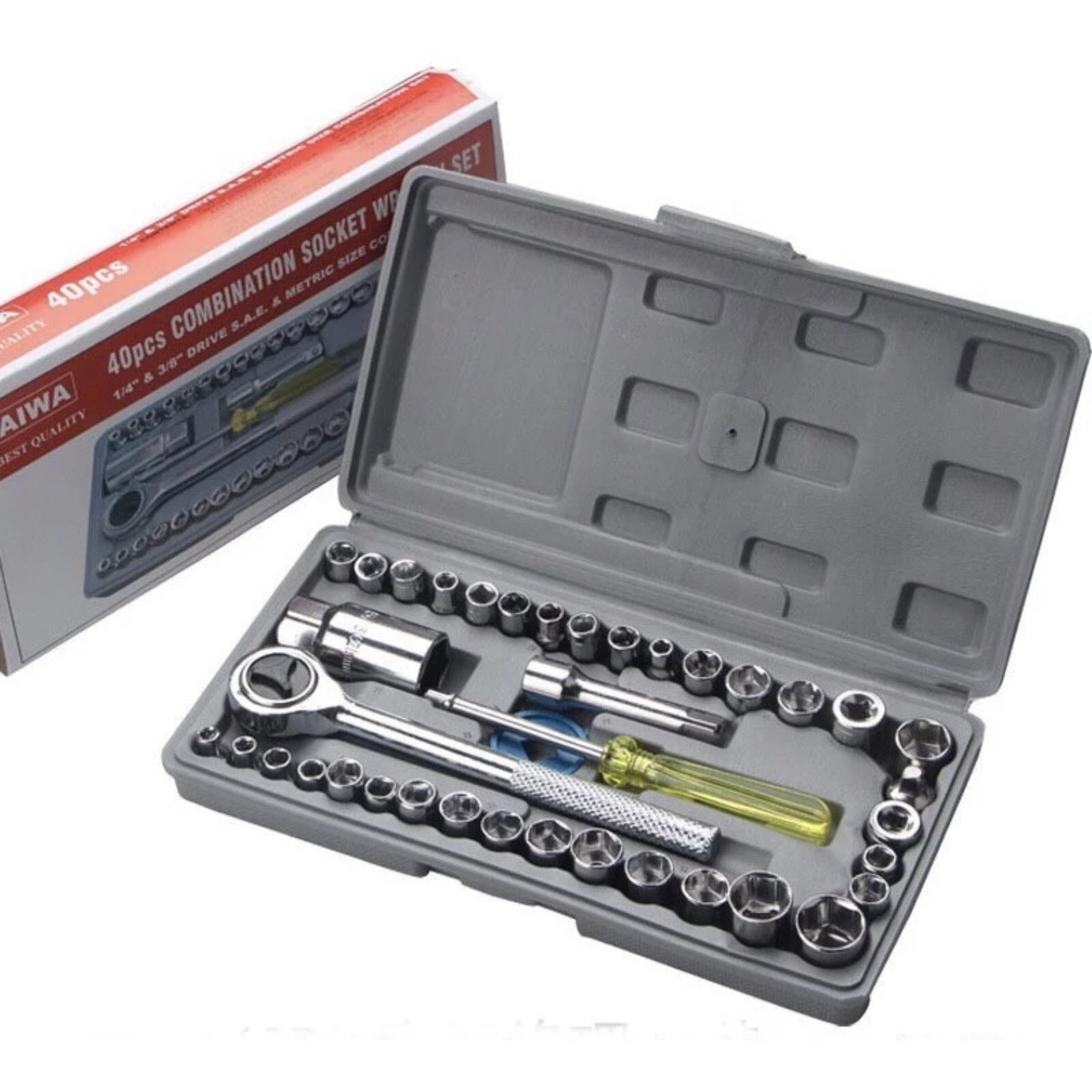 BỘ DỤNG CỤ SỬA CHỮA ĐA NĂNG XE MÁY VÀ Ô TÔ 40 CÁI