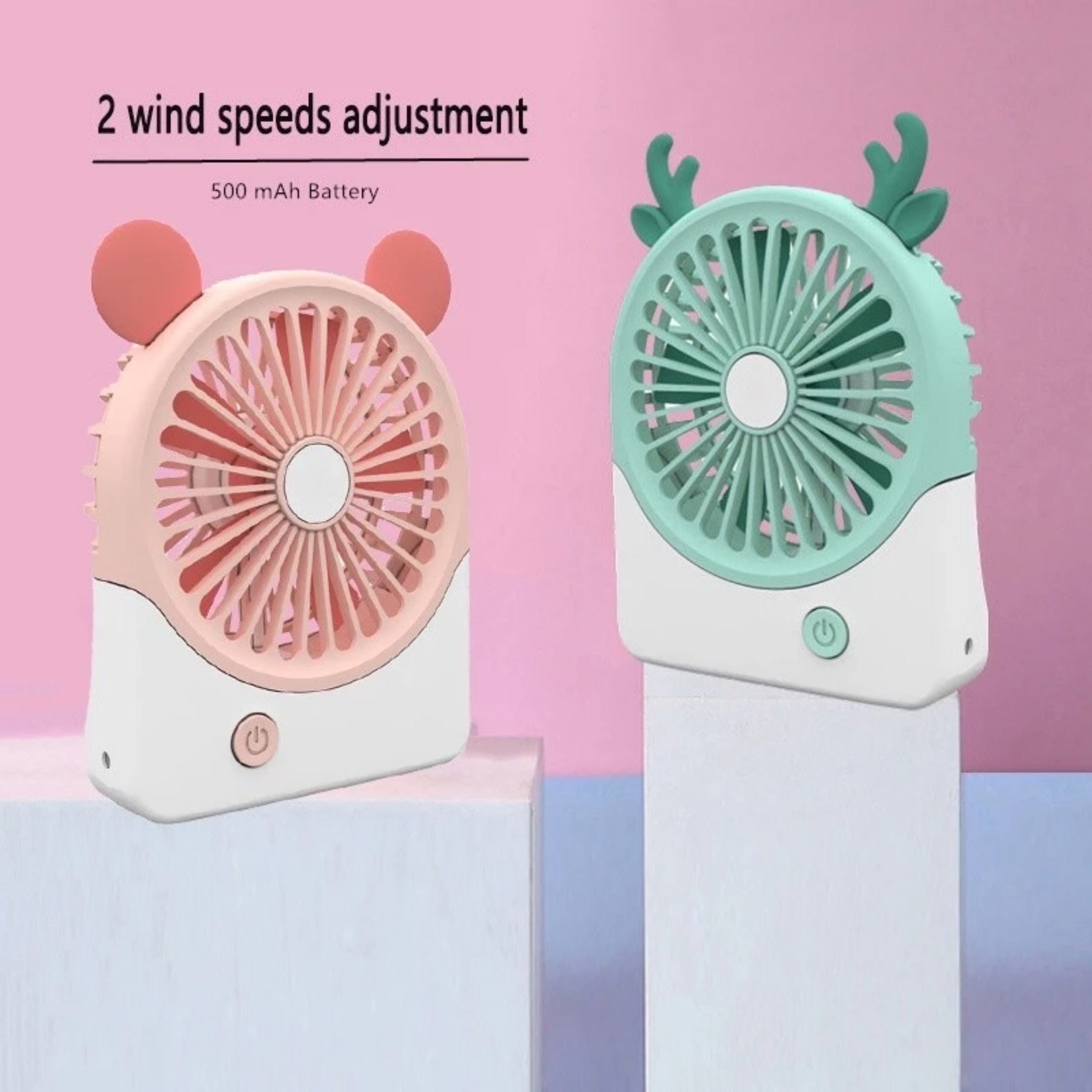 QUẠT TÍCH ĐIỆN CẦM TAY HÌNH THÚ DỄ THƯƠNG