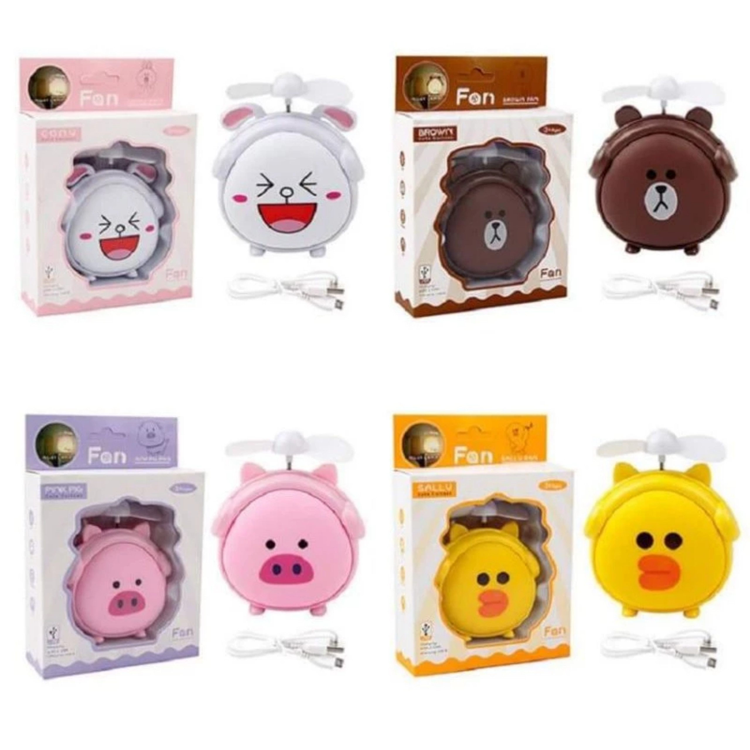 QUẠT MINI ĐỂ BÀN HÌNH THÚ DỄ THƯƠNG