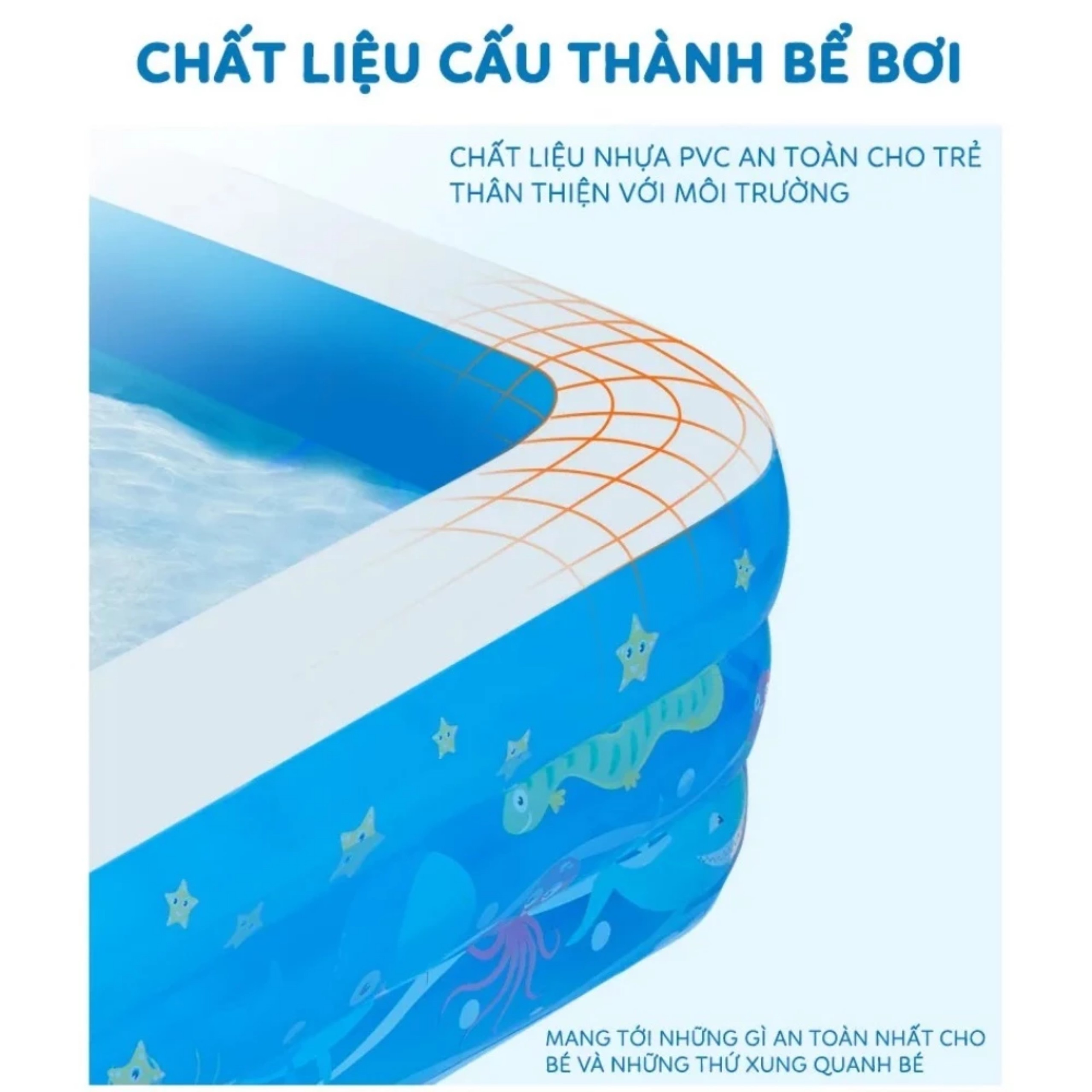 BỂ BƠI CHO BÉ, BỂ BƠI GIA ĐÌNH 1,3M