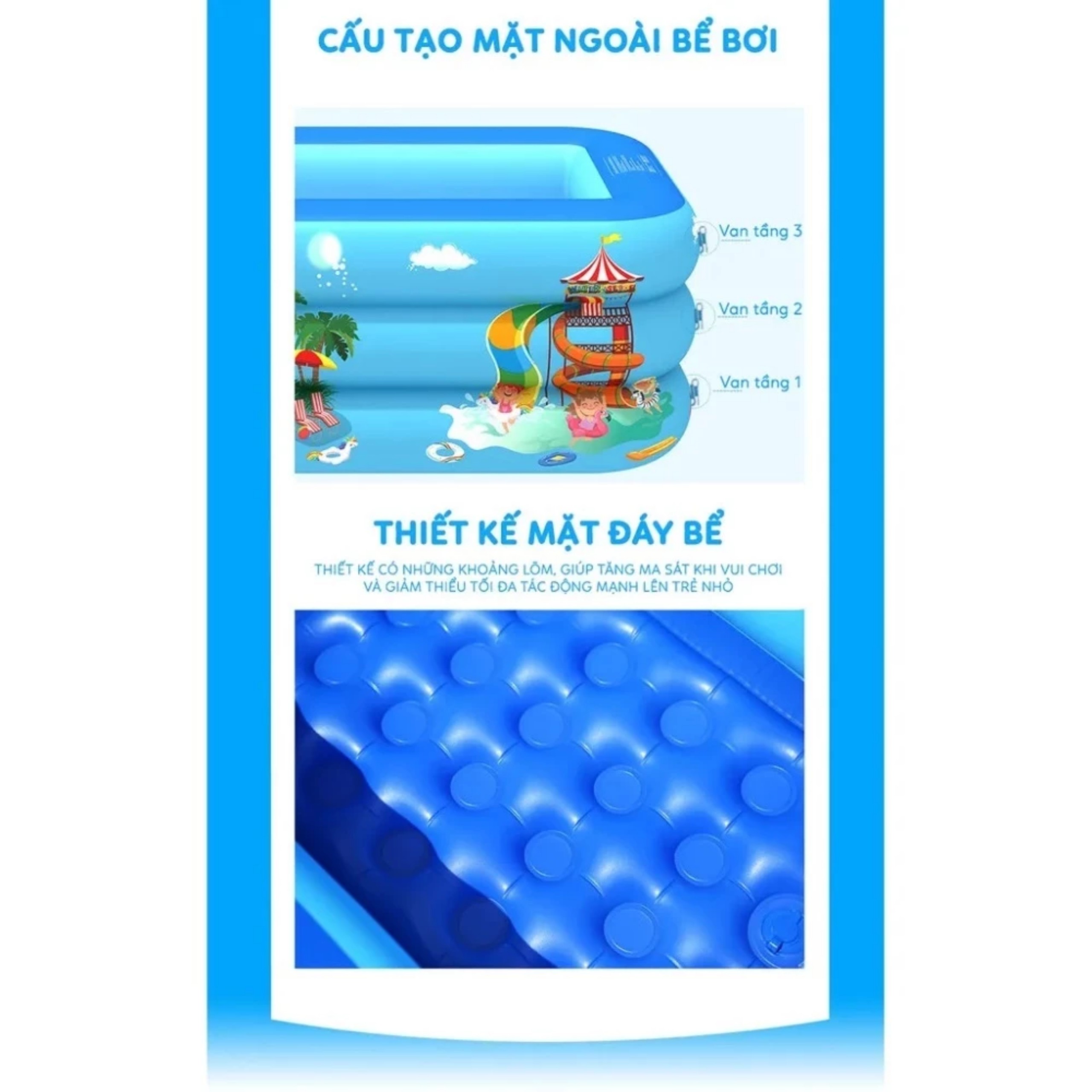BỂ BƠI CHO BÉ, BỂ BƠI GIA ĐÌNH 1,3M