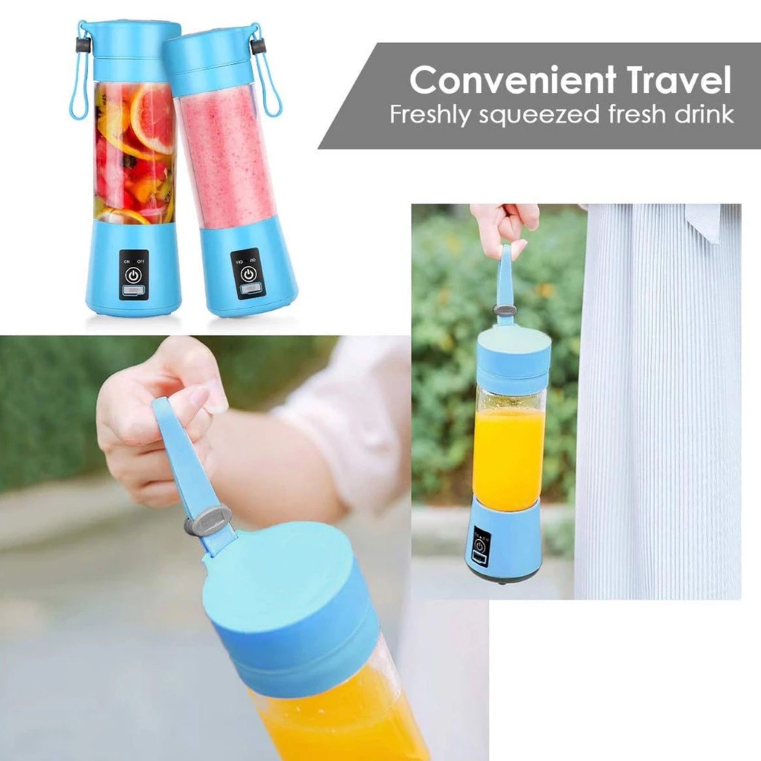 MÁY XAY SINH TỐ ĐA NĂNG CẦM TAY JUICE PHIÊN BẢN 2 LƯỠI