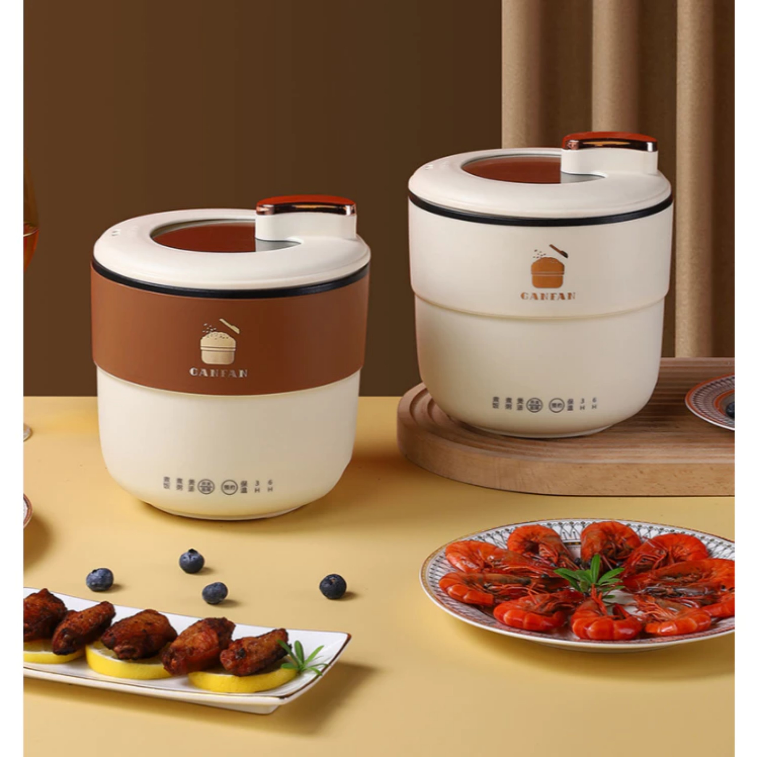 NỒI CƠM ĐIỆN MINI, NỒI LẨU ĐIỆN ĐA NĂNG THÔNG MINH ĐA NĂNG