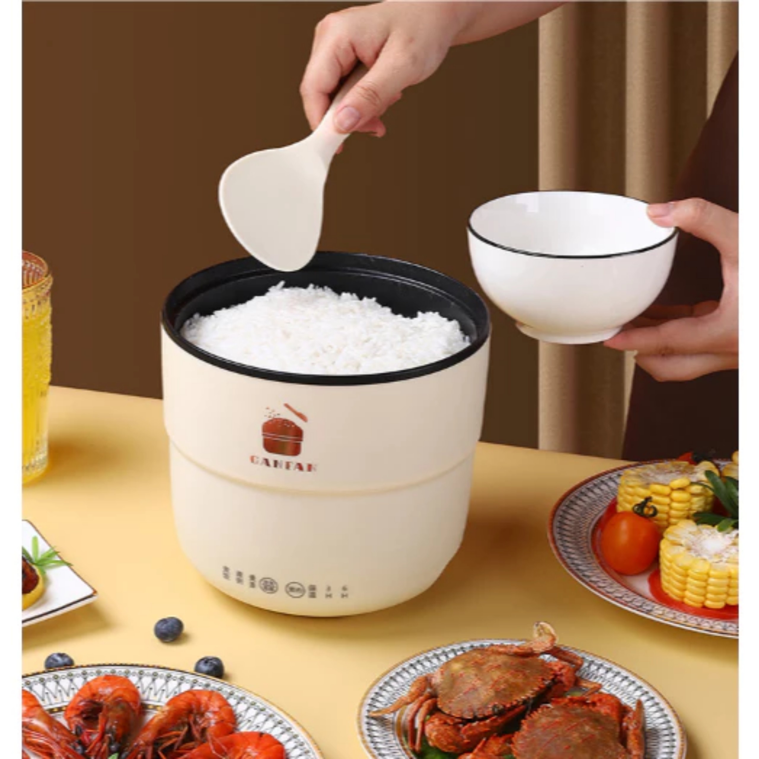 NỒI CƠM ĐIỆN MINI, NỒI LẨU ĐIỆN ĐA NĂNG THÔNG MINH ĐA NĂNG