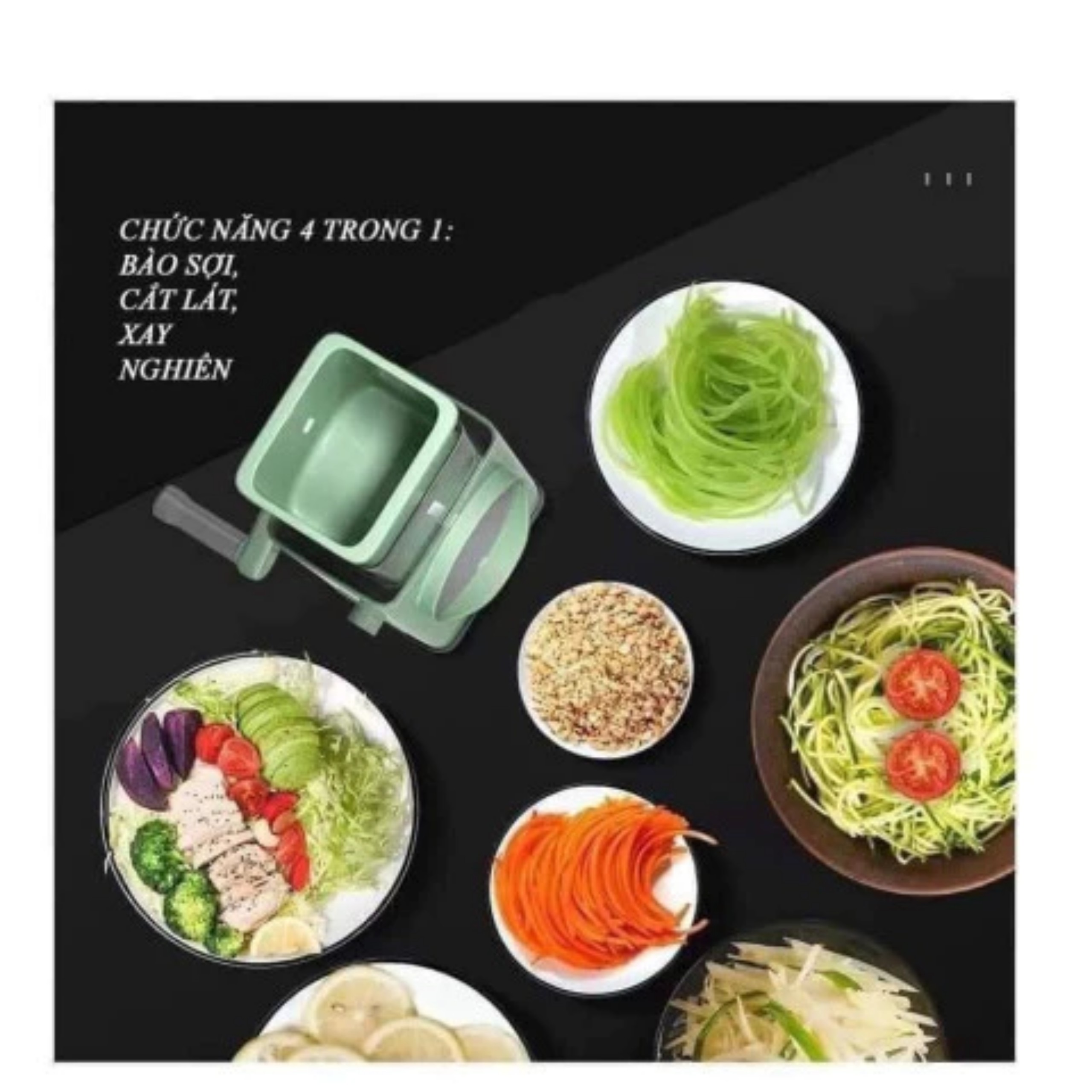 MÁY BÀO SỢI LÁT RAU CỦ QUAY TAY