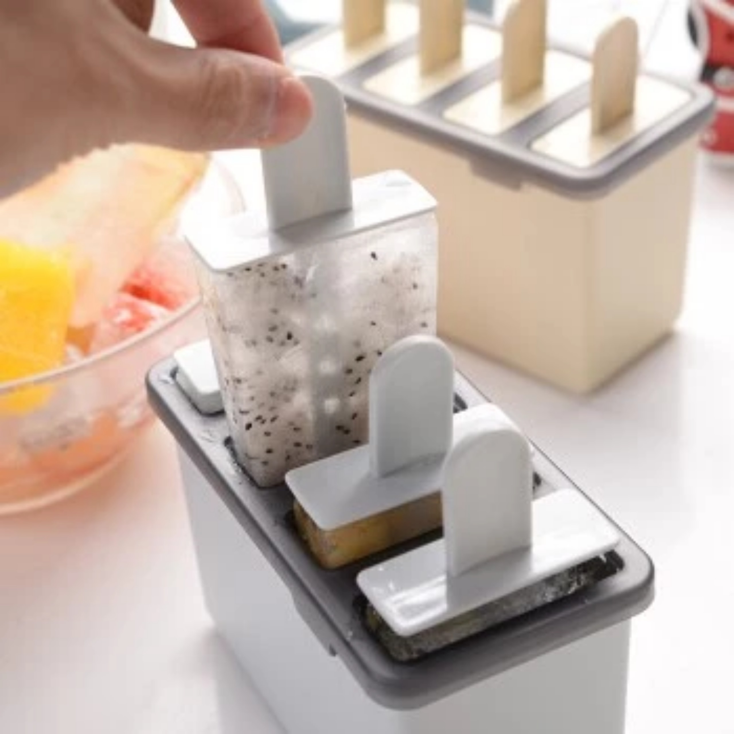 KHUÔN LÀM KEM 4 NGĂN