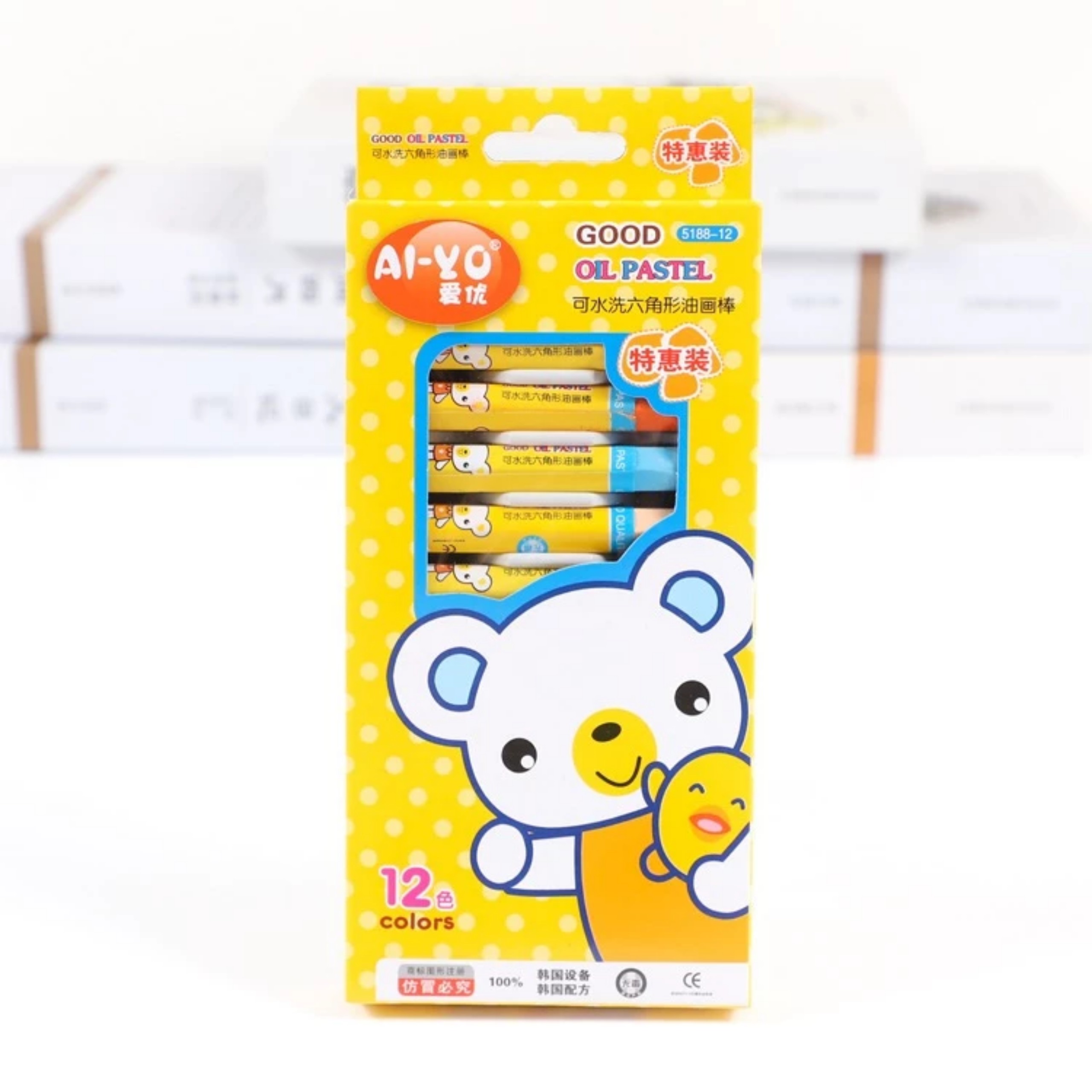 BỘ 12 BÚT MÀU SÁP CHO BÉ