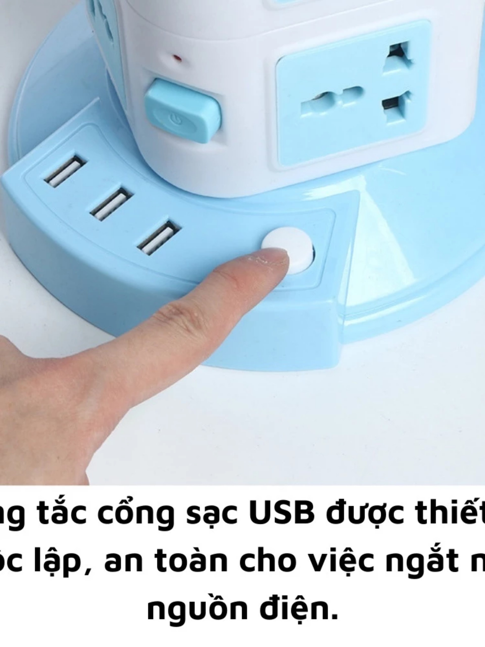 Ổ ĐIỆN ĐA NĂNG 5 TẦNG 20 Ổ CẮM 3 CỔNG USB