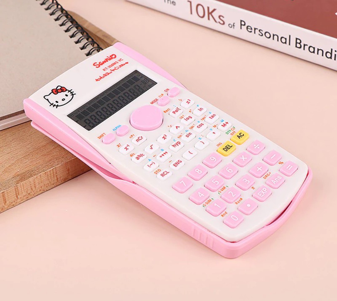 MÁY TÍNH HỌC SINH HÌNH HELLO KITTY  MÀU HỒNG