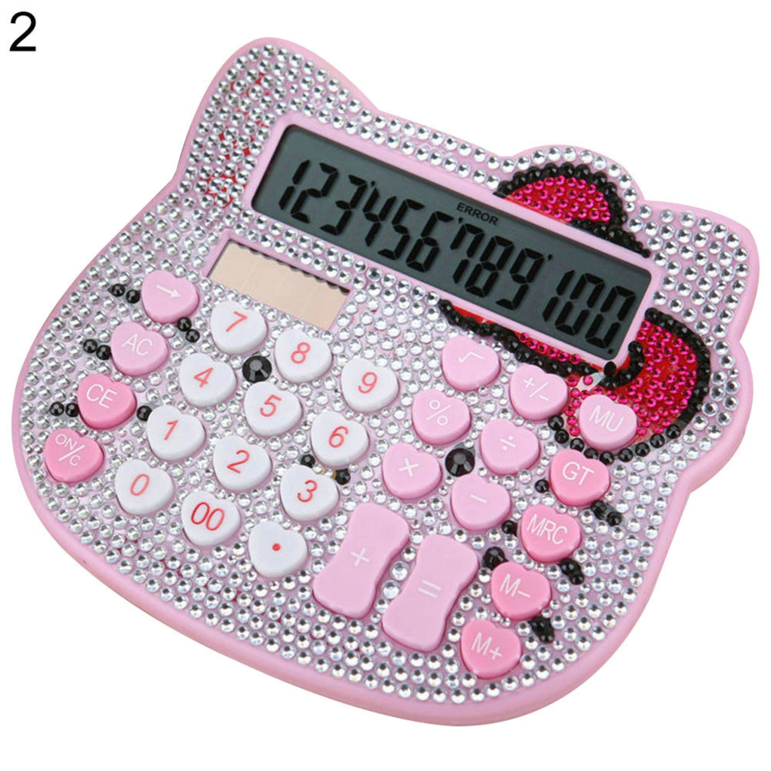 MÁY TÍNH HÌNH MÈO ĐÍNH HẠT LẤP LÁNH