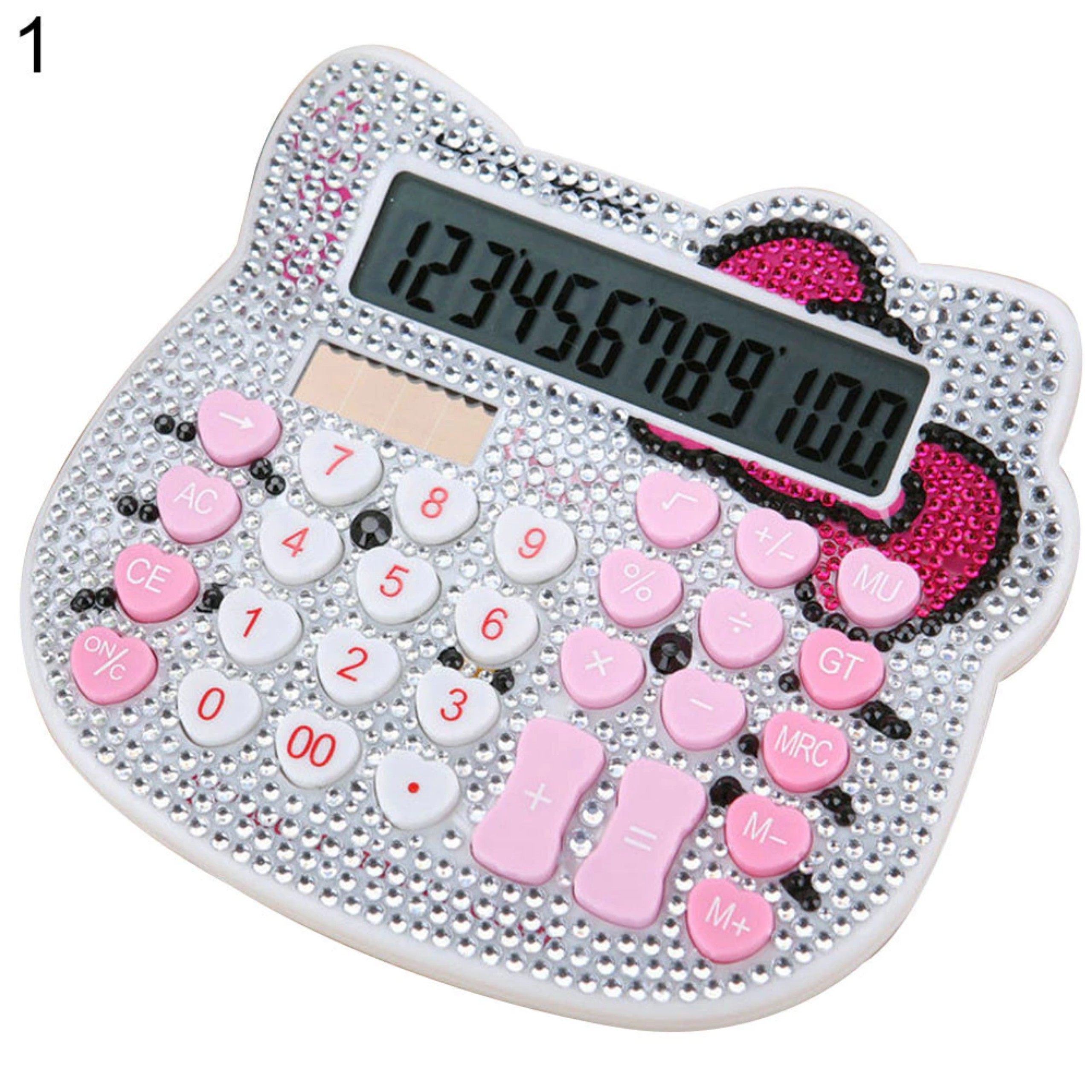 MÁY TÍNH HÌNH MÈO ĐÍNH HẠT LẤP LÁNH