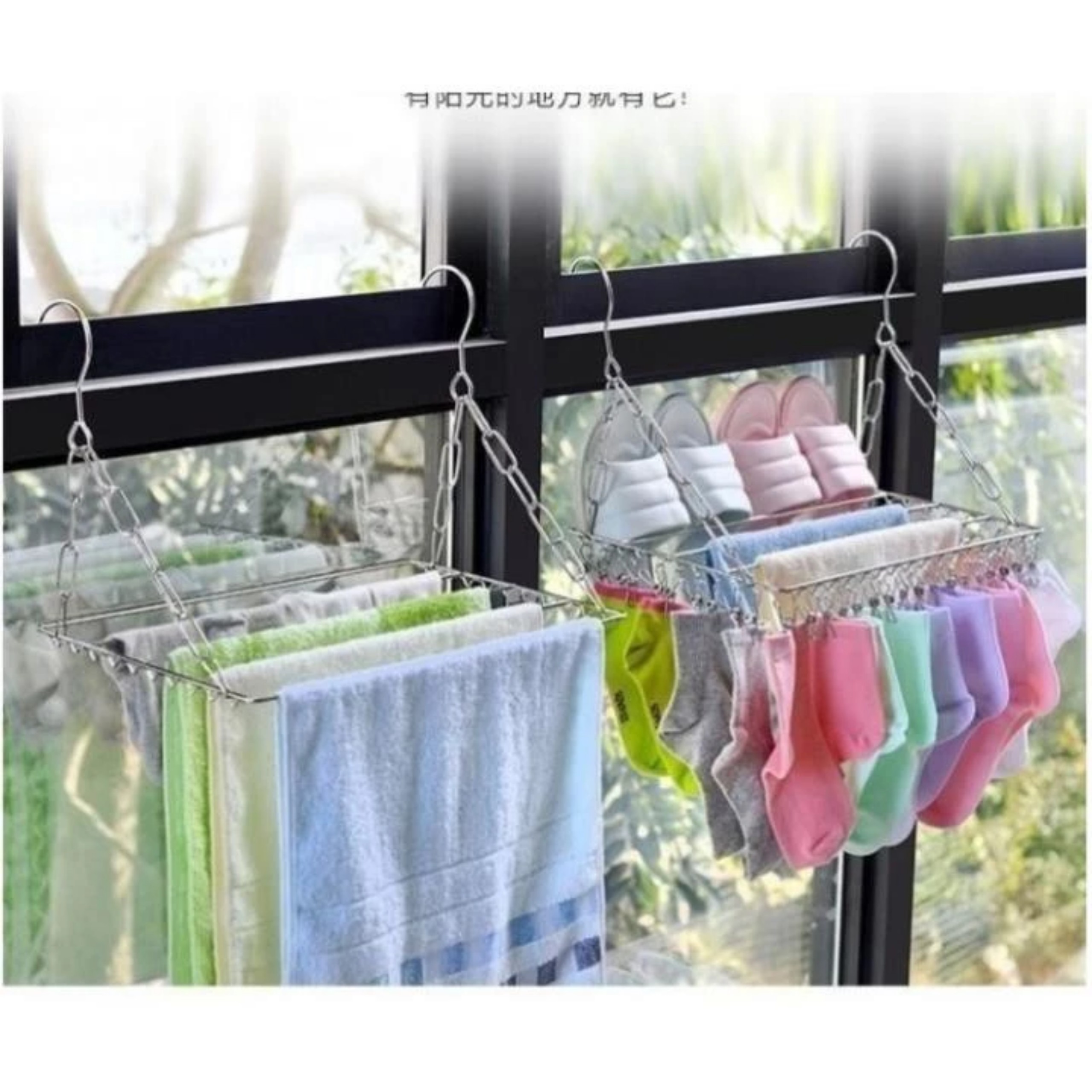 GIÁ TREO ĐỒ ĐA NĂNG INOX 36 KẸP