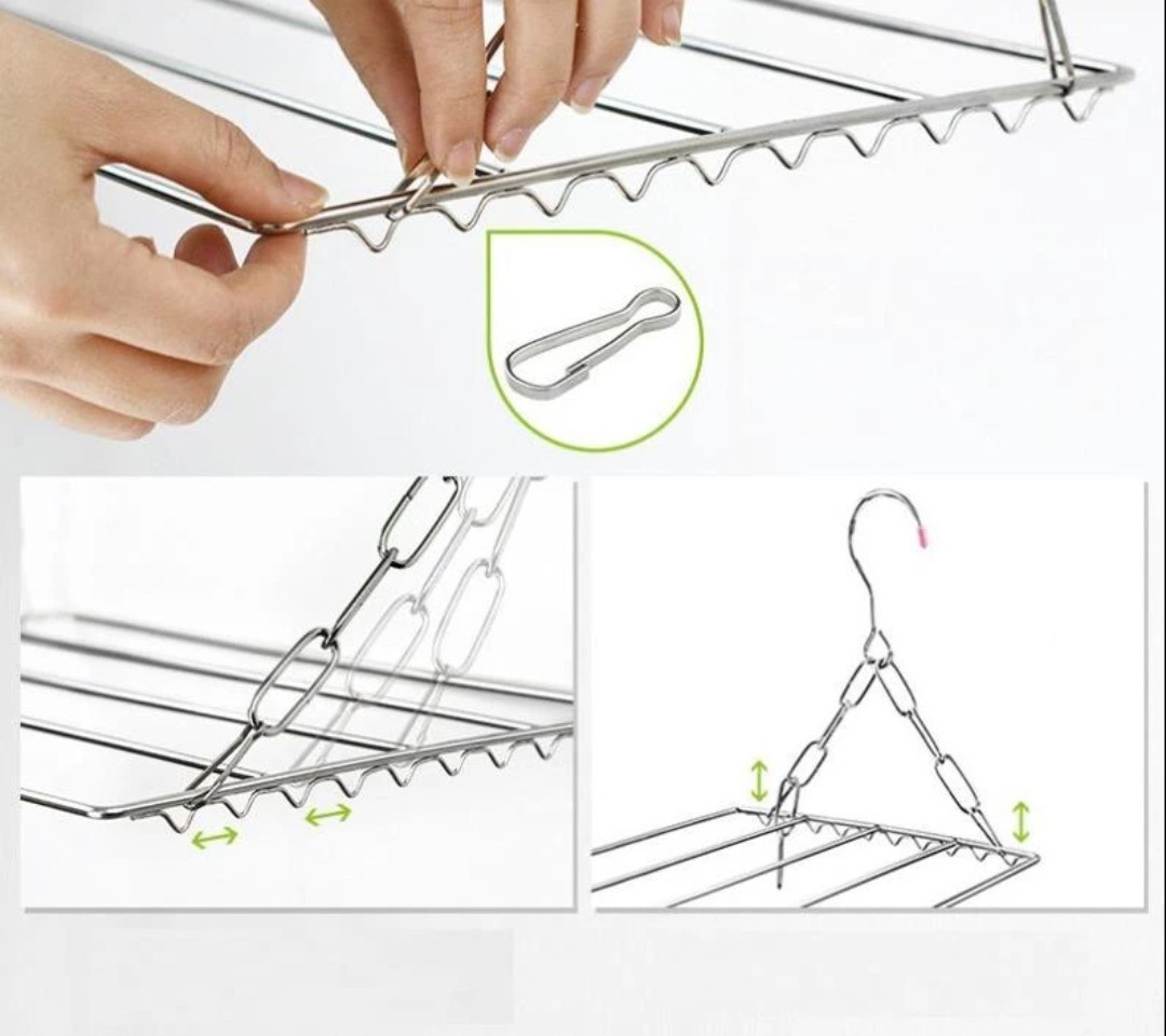 GIÁ TREO ĐỒ ĐA NĂNG INOX 36 KẸP