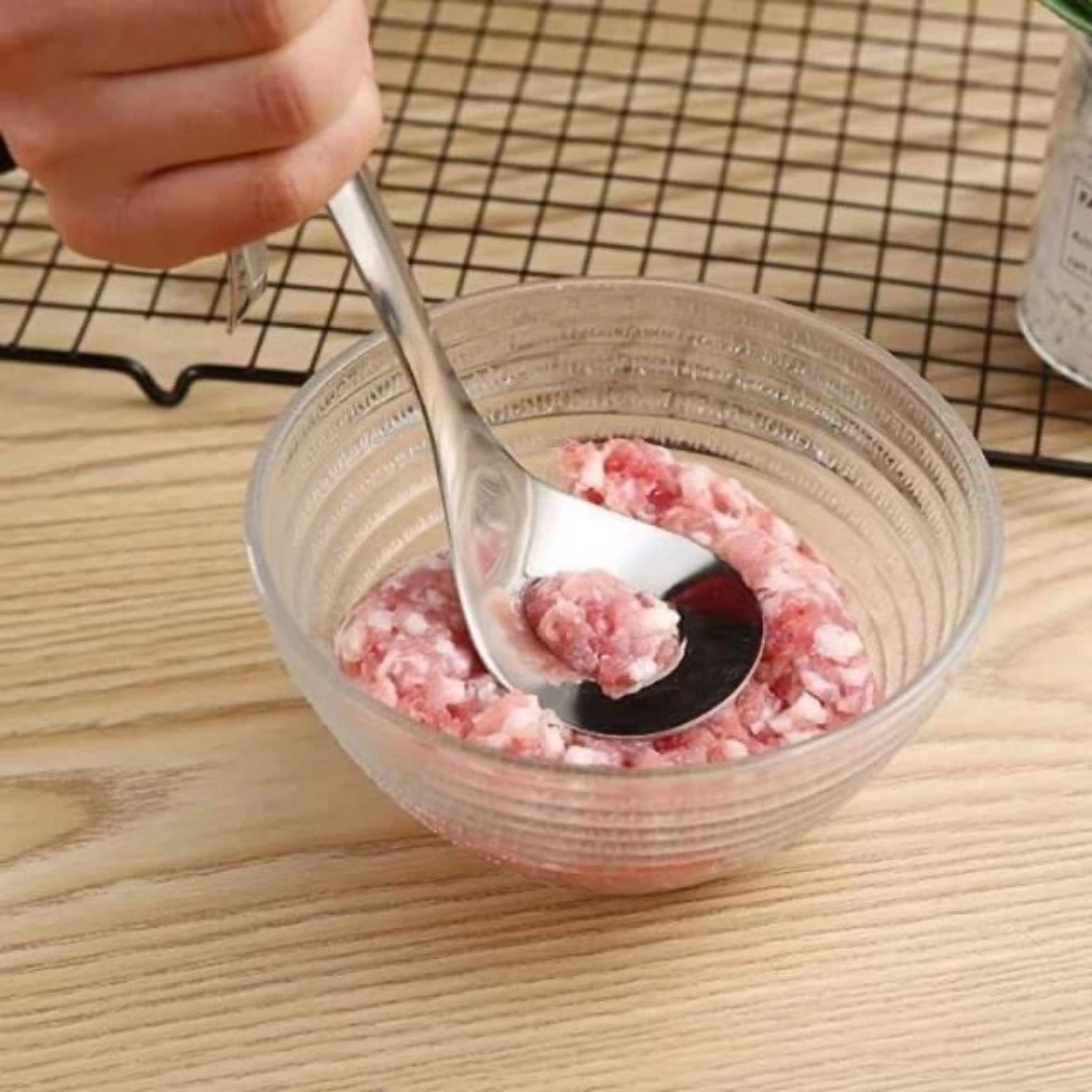 MUỖNG INOX LÀM THỊT VIÊN