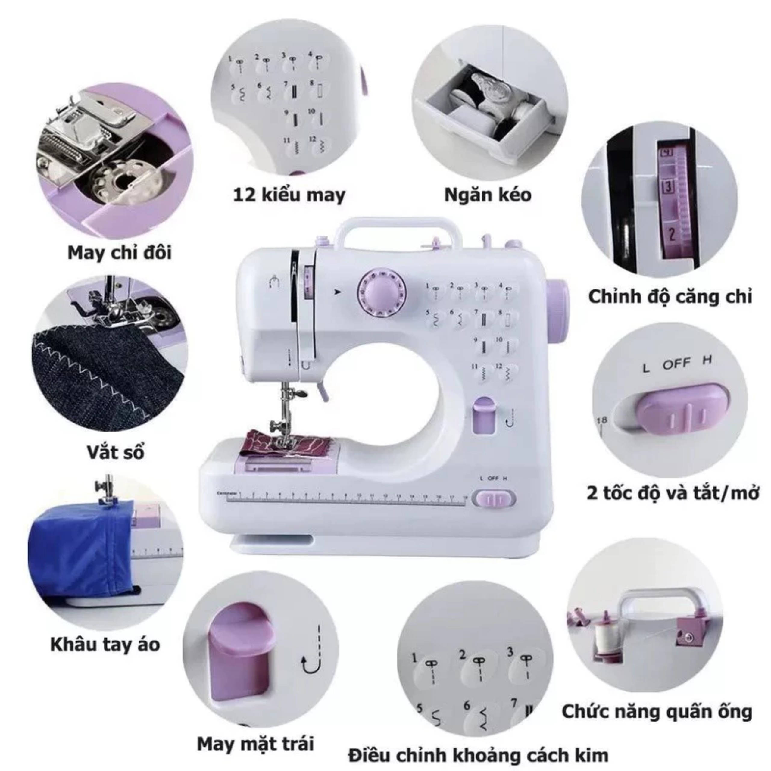 MÁY MAY MINI GIA ĐÌNH UFR705