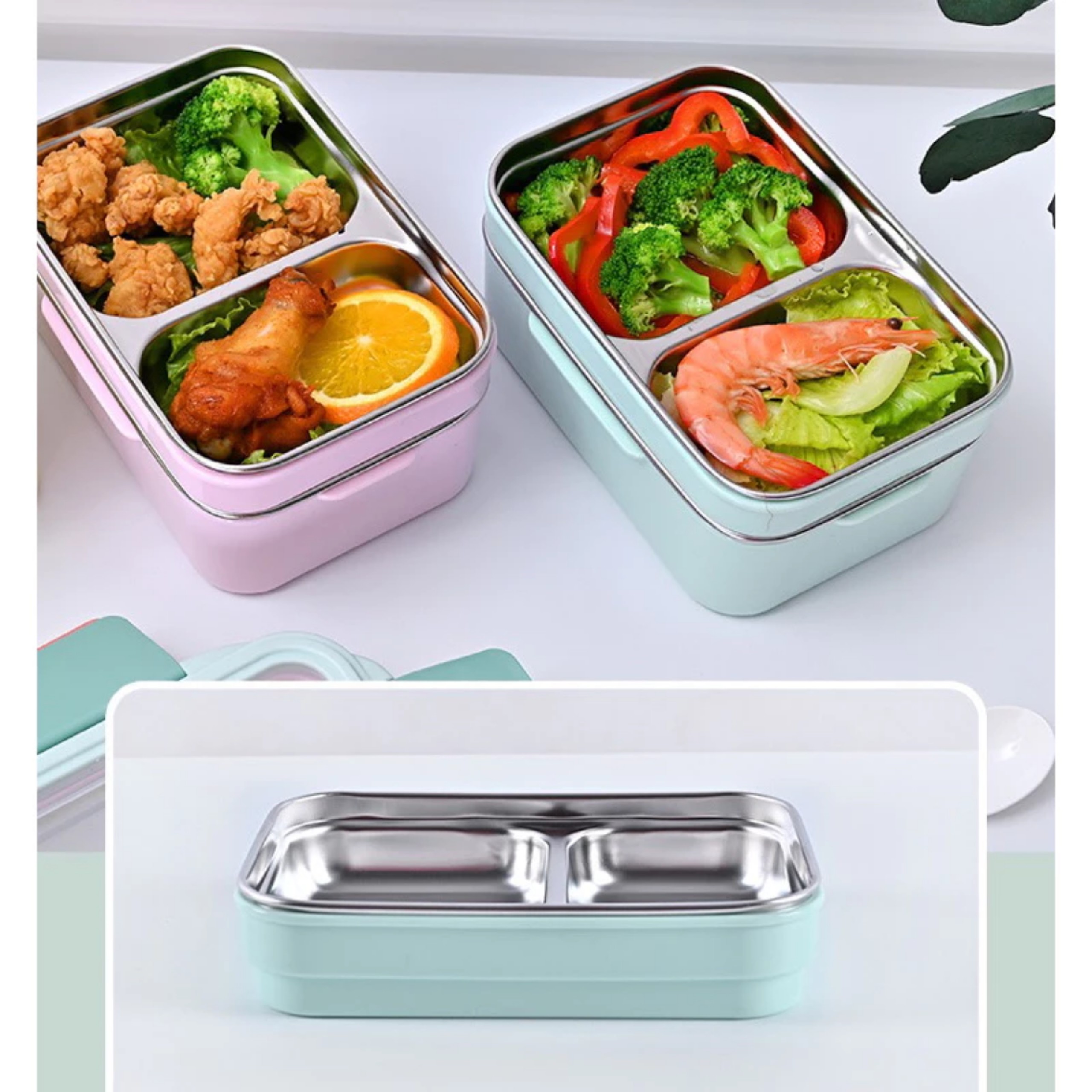 HỘP CƠM 2 TẦNG CHỮ NHẬT