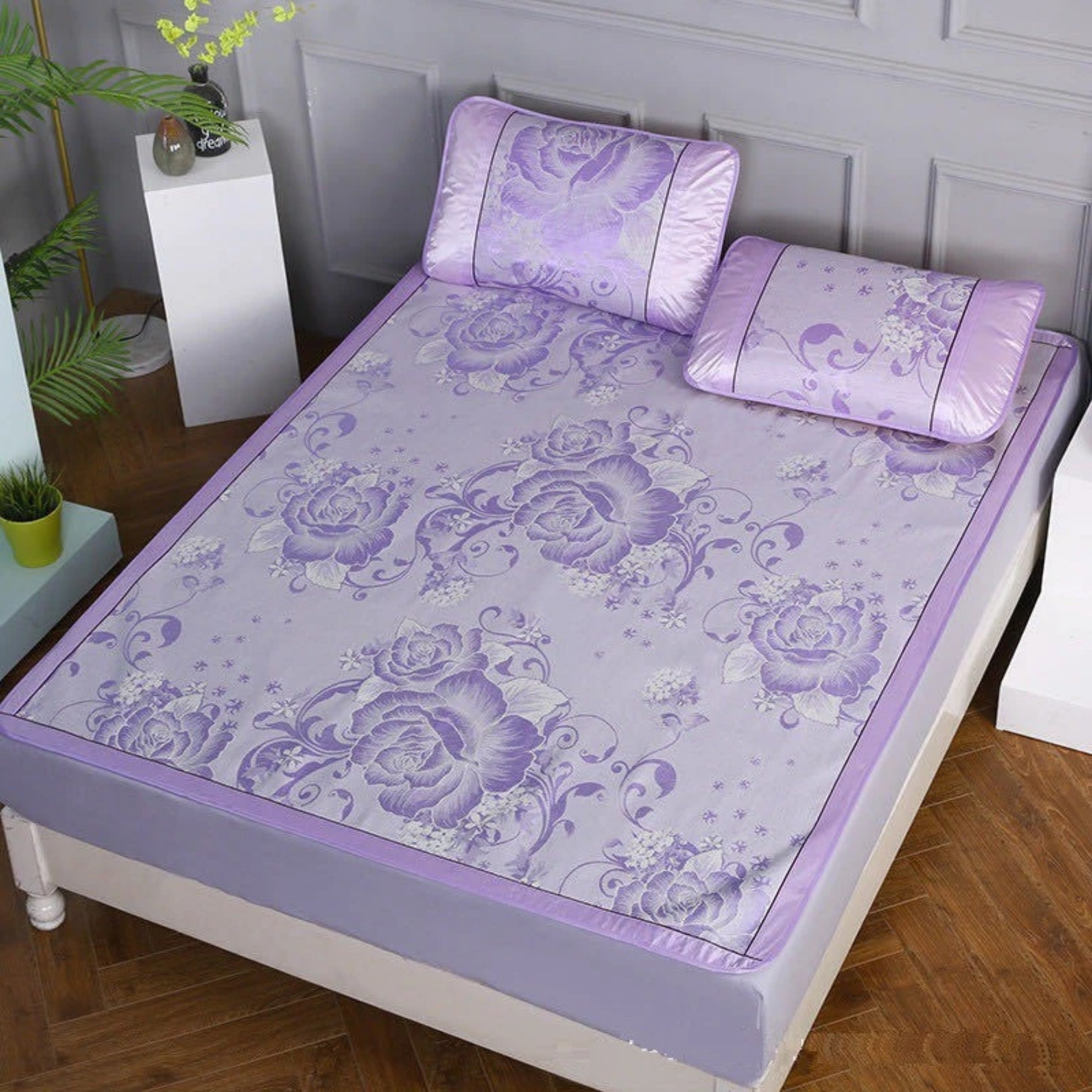 CHIẾU LỤA ĐIỀU HÒA TẶNG 2 VỎ GỐI