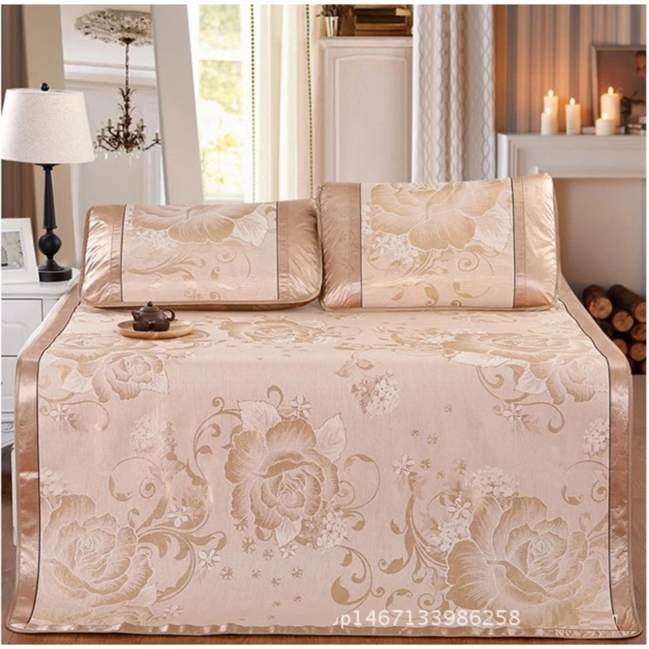 CHIẾU LỤA ĐIỀU HÒA TẶNG 2 VỎ GỐI