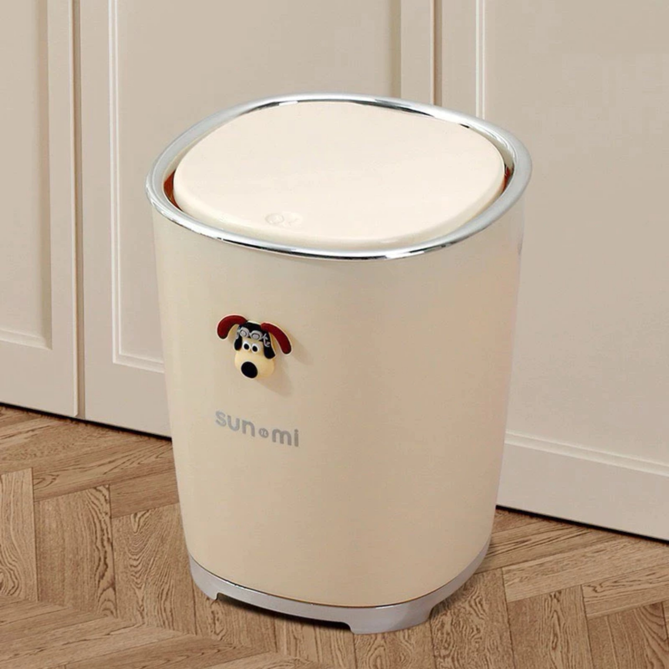 THÙNG ĐỰNG RÁC SUNMI HÌNH CÚN NGỘ NGHĨNH