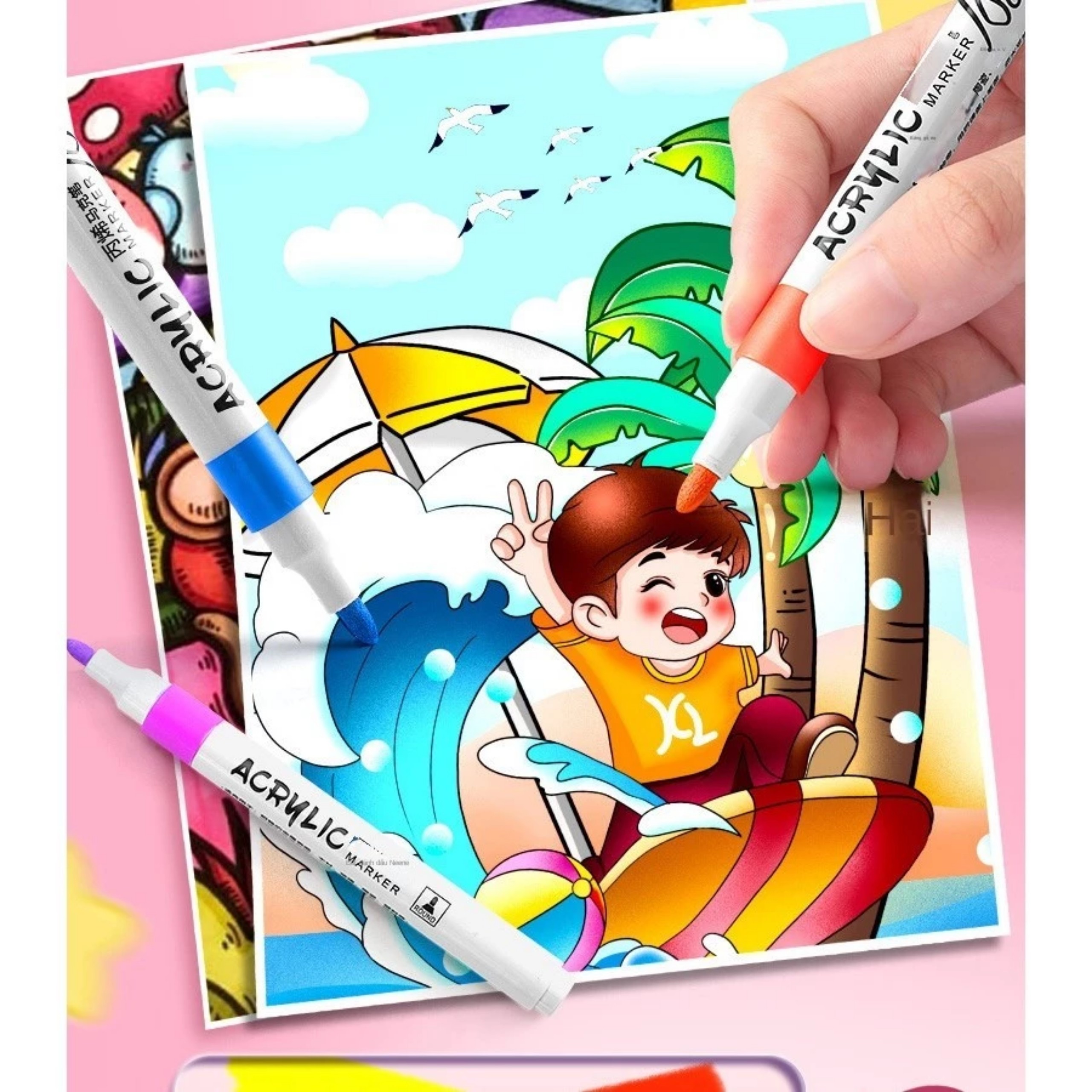 HỘP 48 BÚT MÀU ACRYLIC