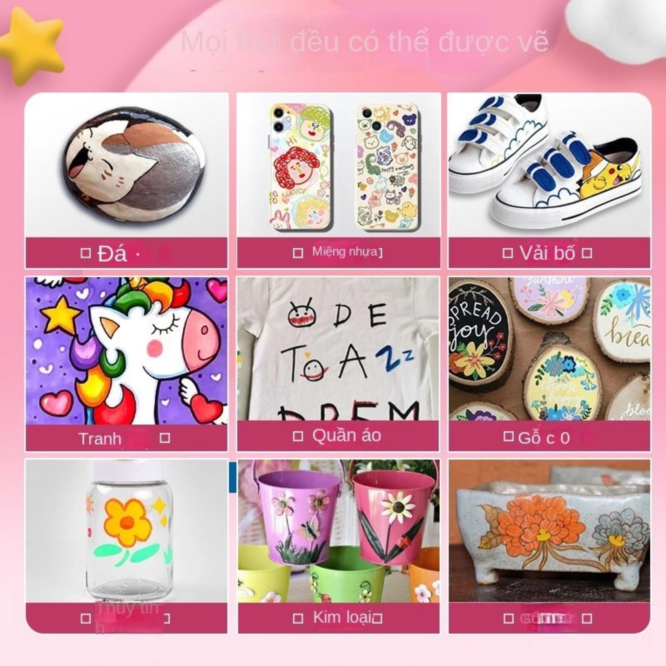 HỘP 48 BÚT MÀU ACRYLIC