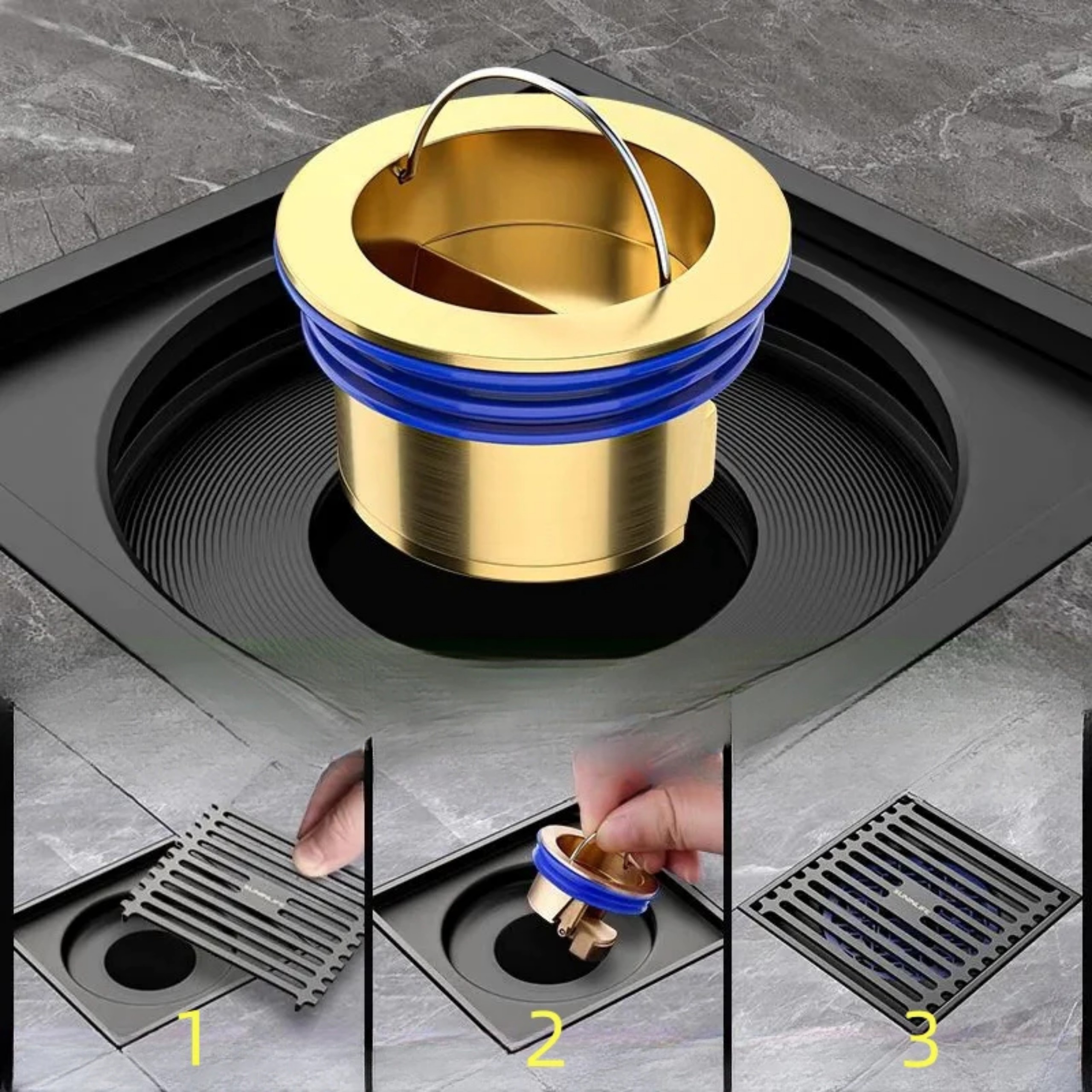 NẮP ĐẬY CỐNG THOÁT NƯỚC SÀN NHÀ NGĂN MÙI HÔI, CÔN