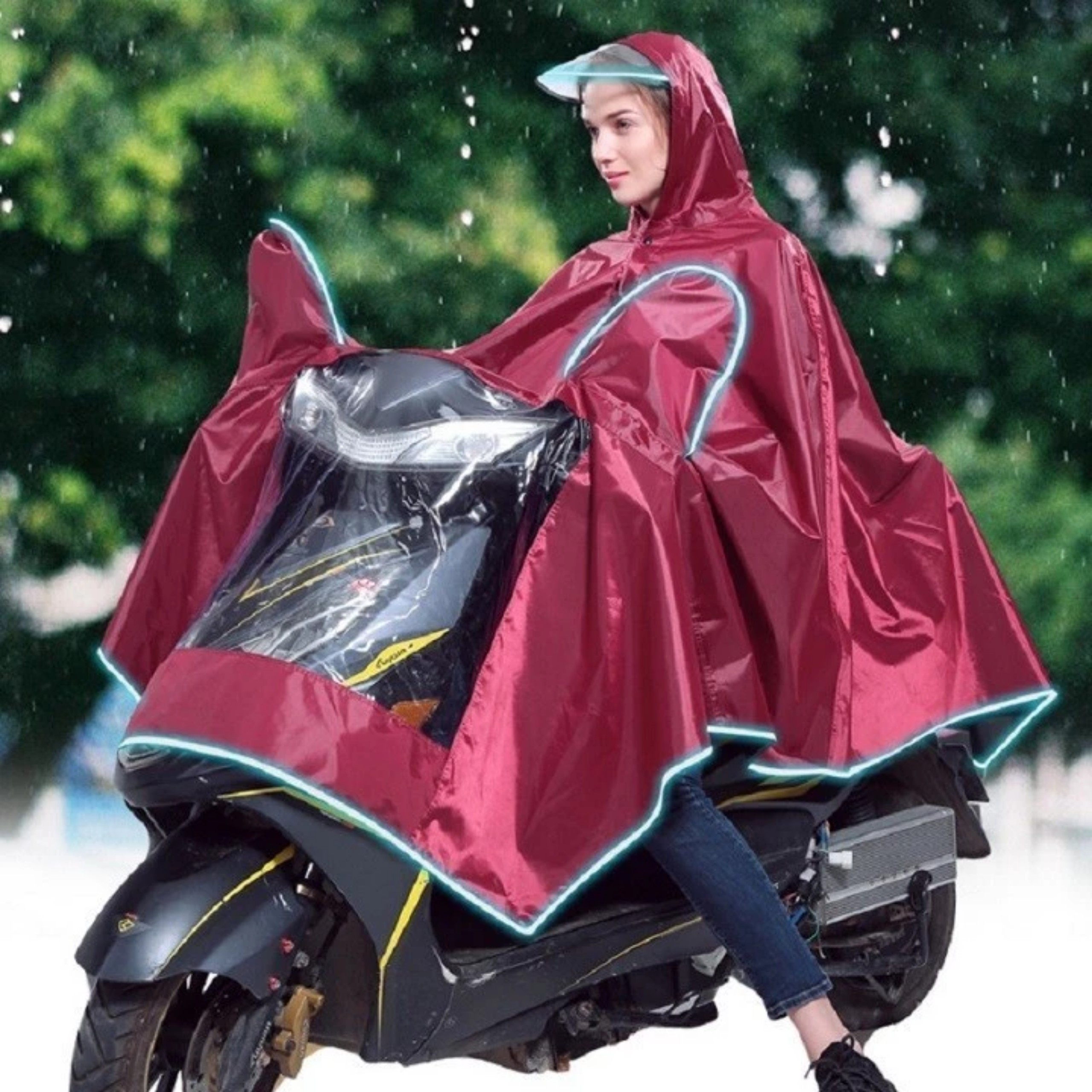 ÁO MƯA TRÙM GƯƠNG 1 ĐẦU