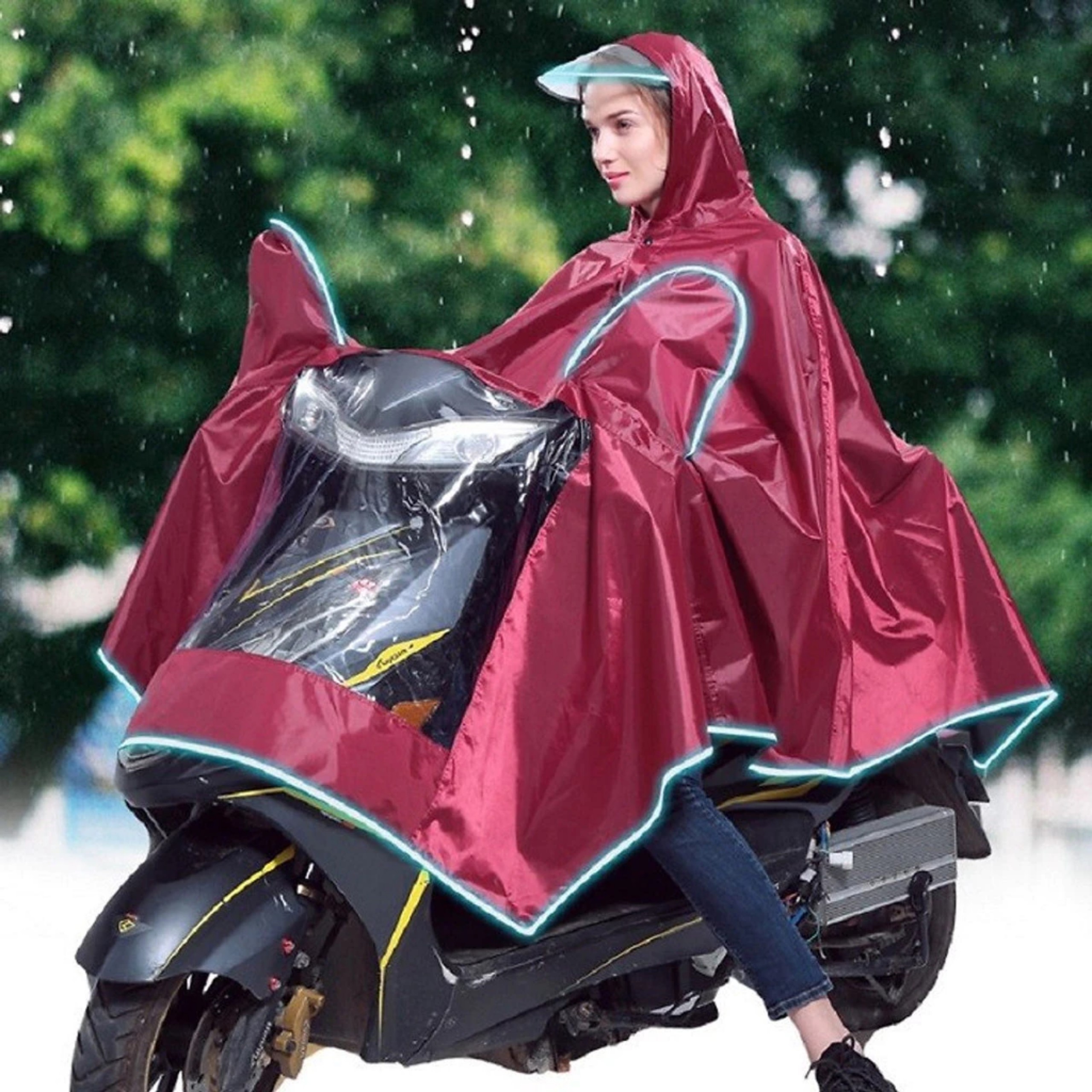 ÁO MƯA TRÙM GƯƠNG 1 ĐẦU