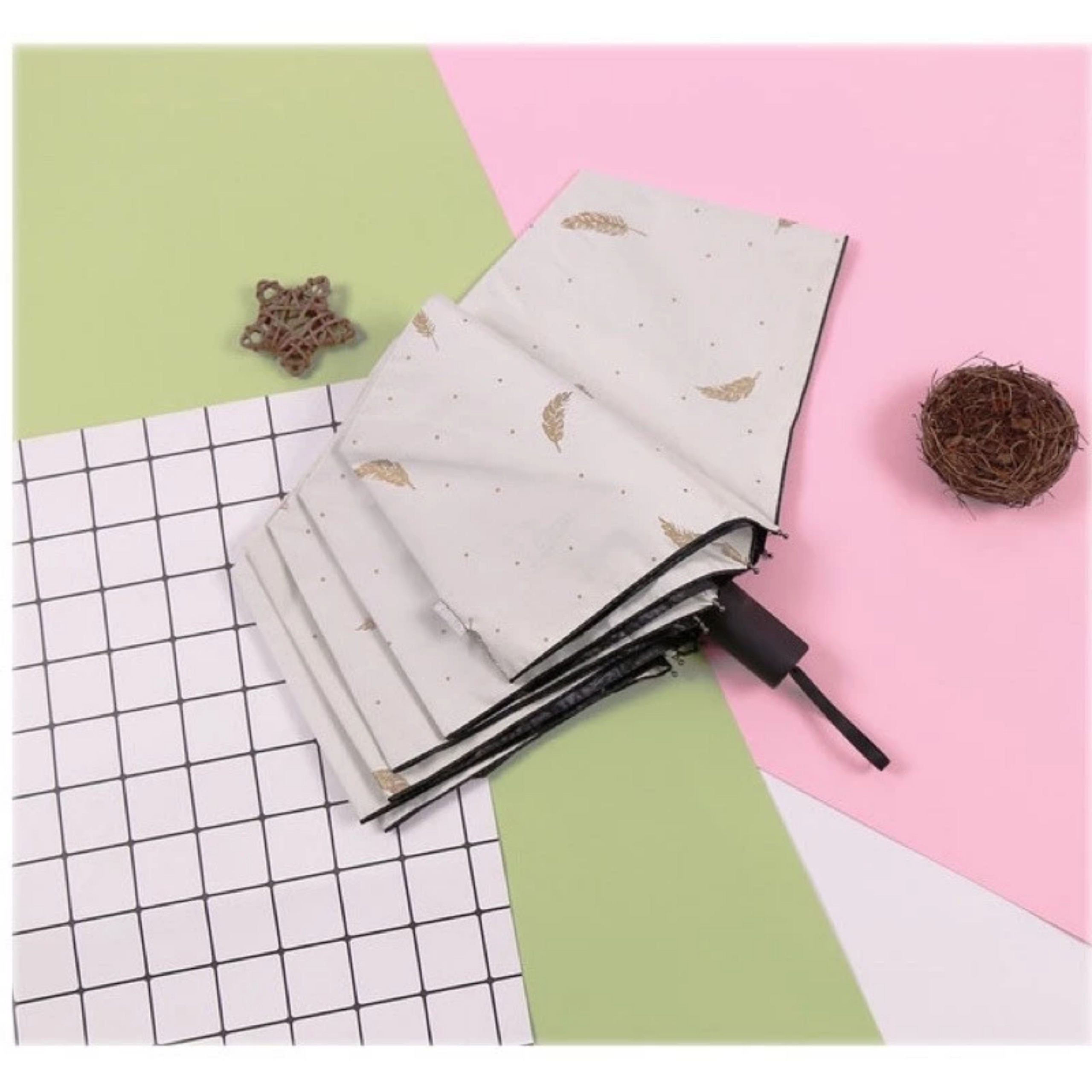 DÙ GẤP LÔNG VŨ CHỐNG TIA UV