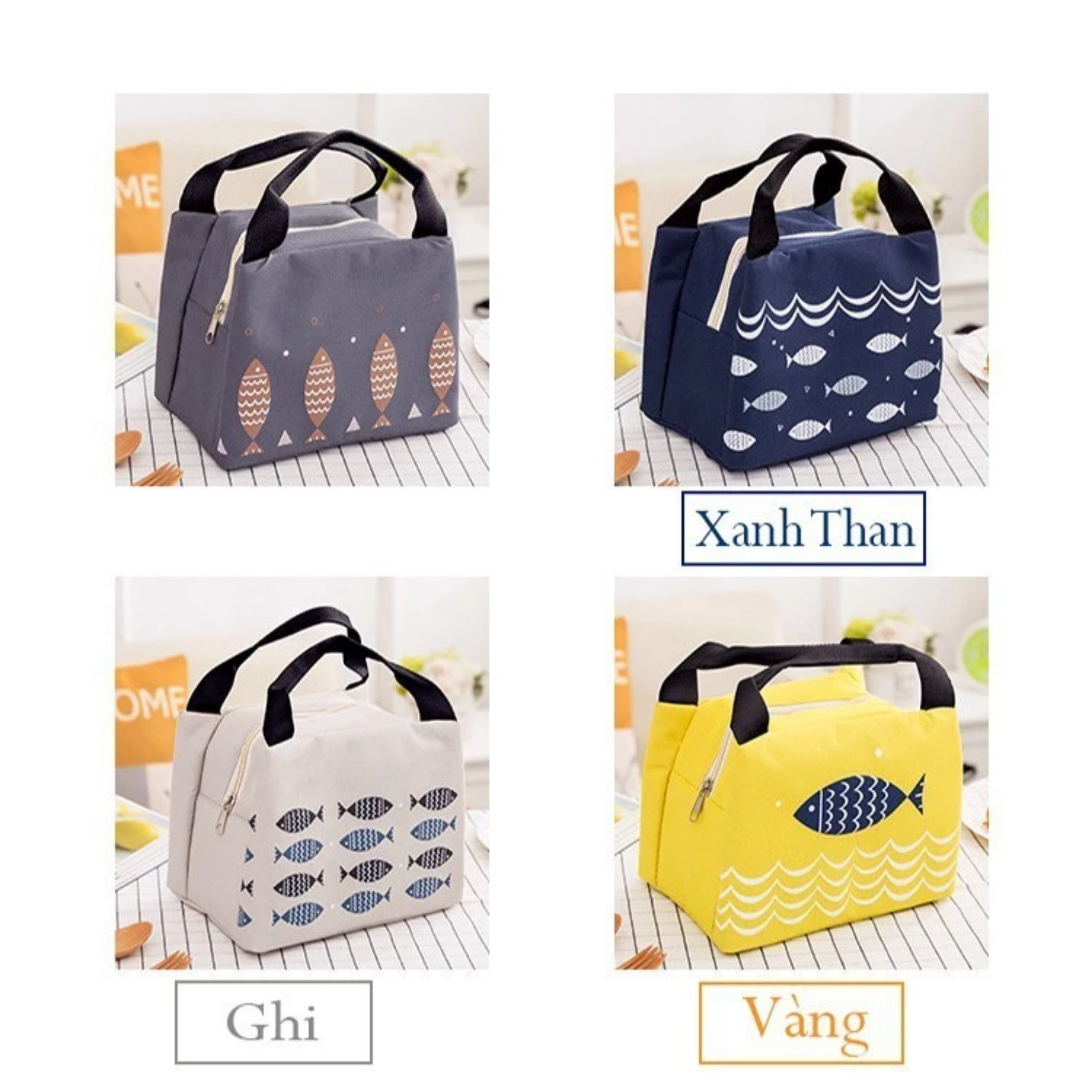 TÚI GIỮ NHIỆT HOẠ TIẾT CÁ