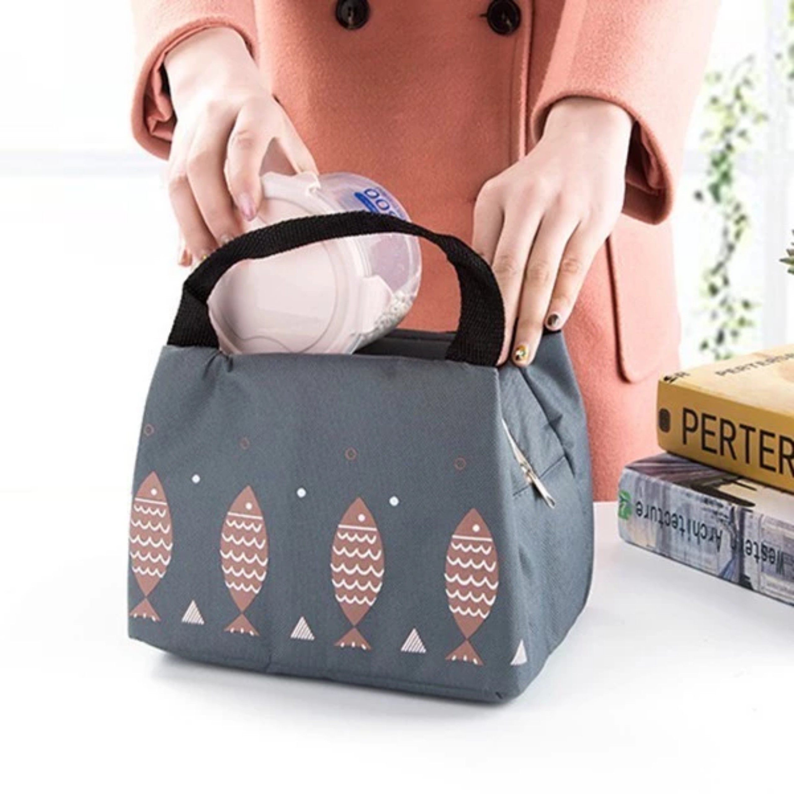 TÚI GIỮ NHIỆT HOẠ TIẾT CÁ