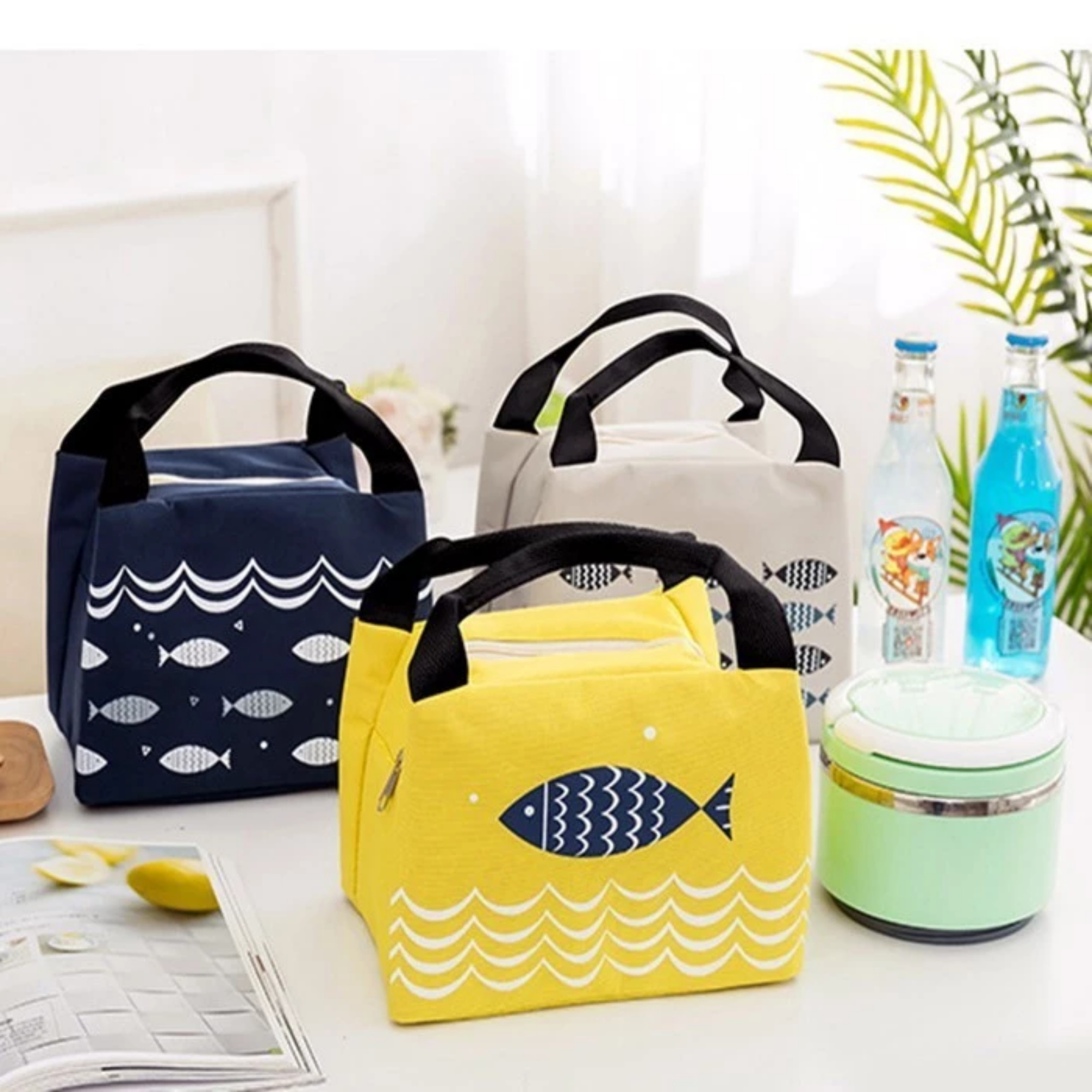 TÚI GIỮ NHIỆT HOẠ TIẾT CÁ