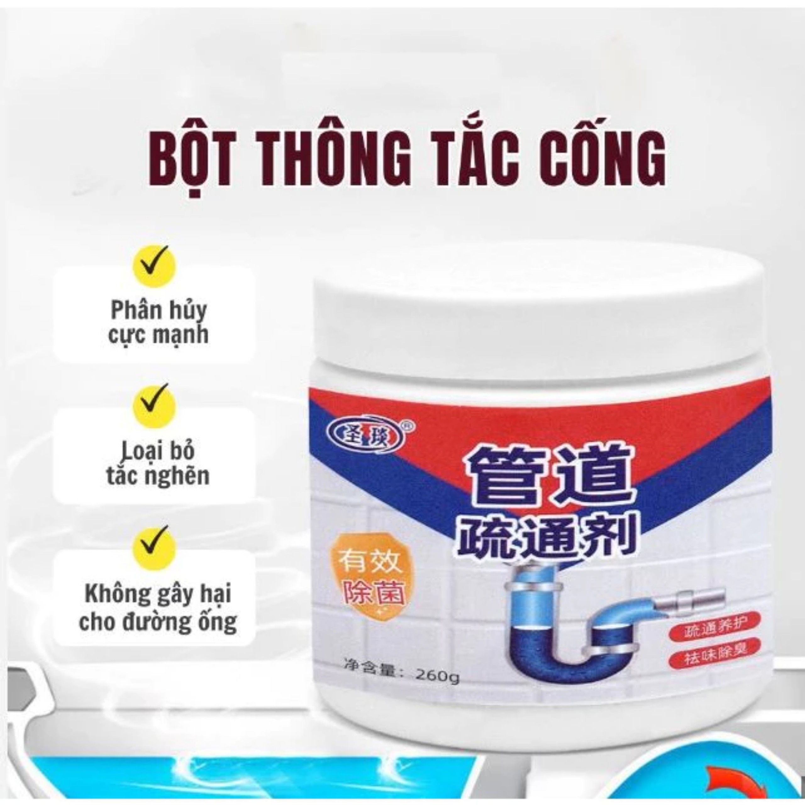 BỘT THÔNG TẮT CỐNG