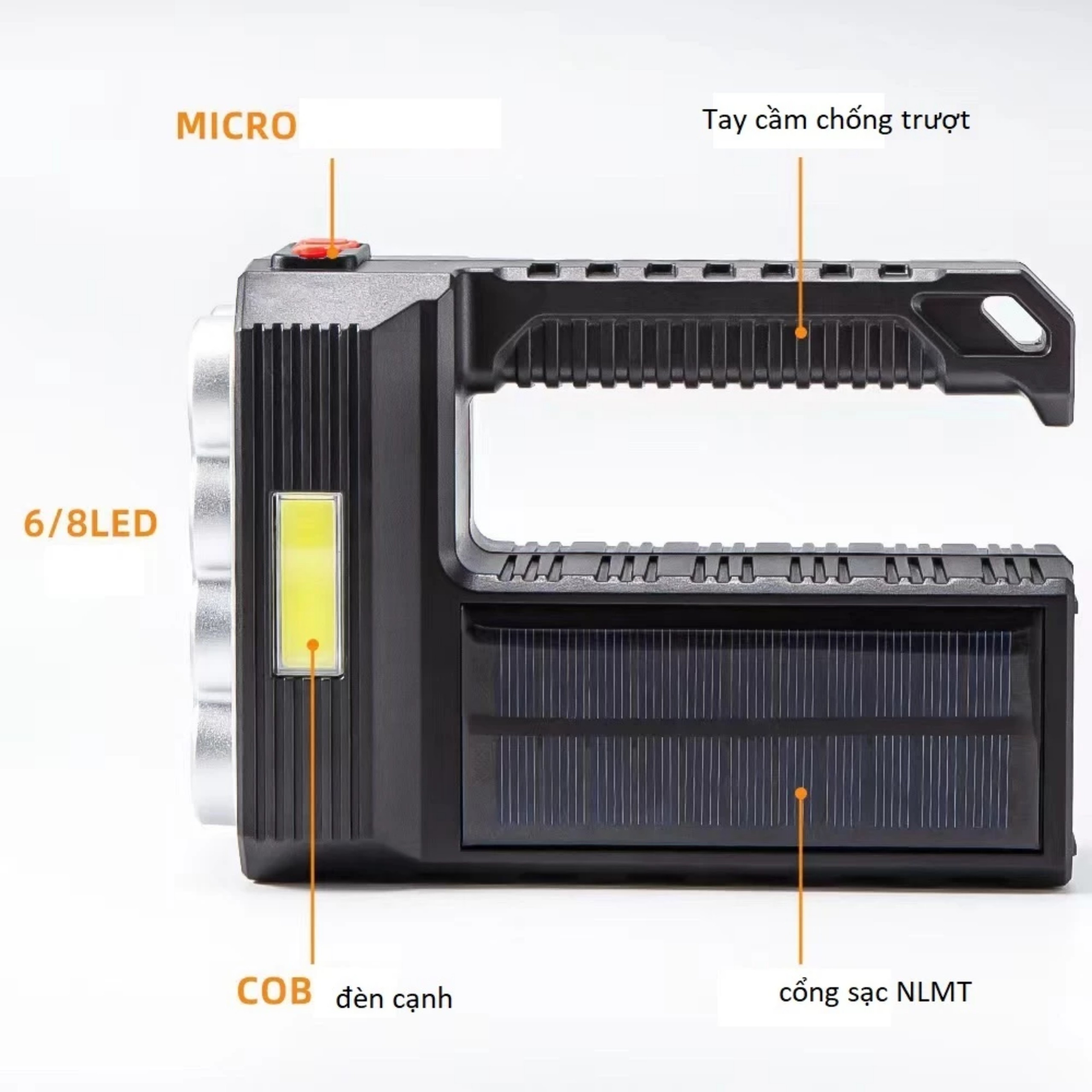 ĐÈN PIN CẦM TAY 4 CHẾ ĐỘ