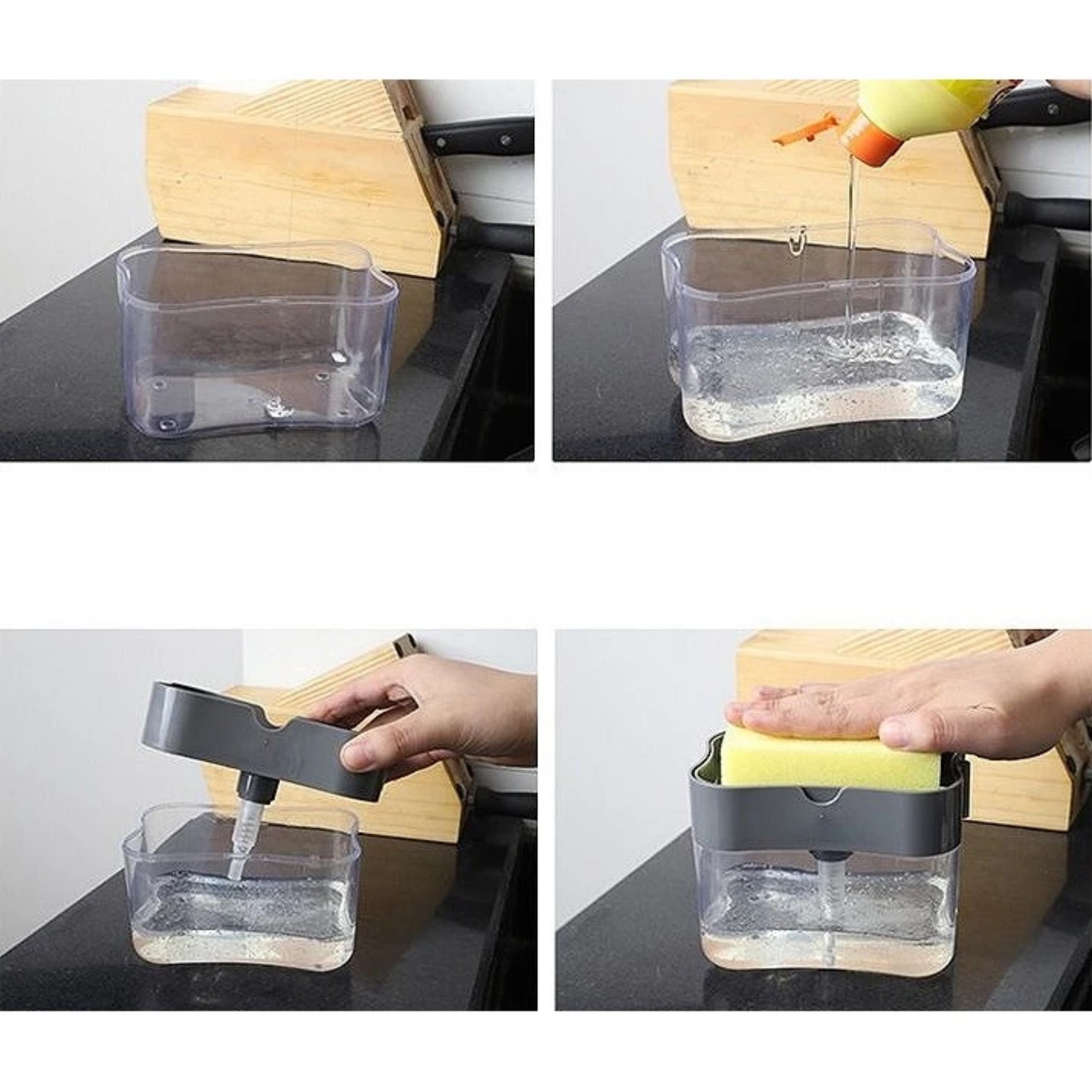 HỘP NHẤN XÀ BÔNG MIẾNG RỬA CHÉN