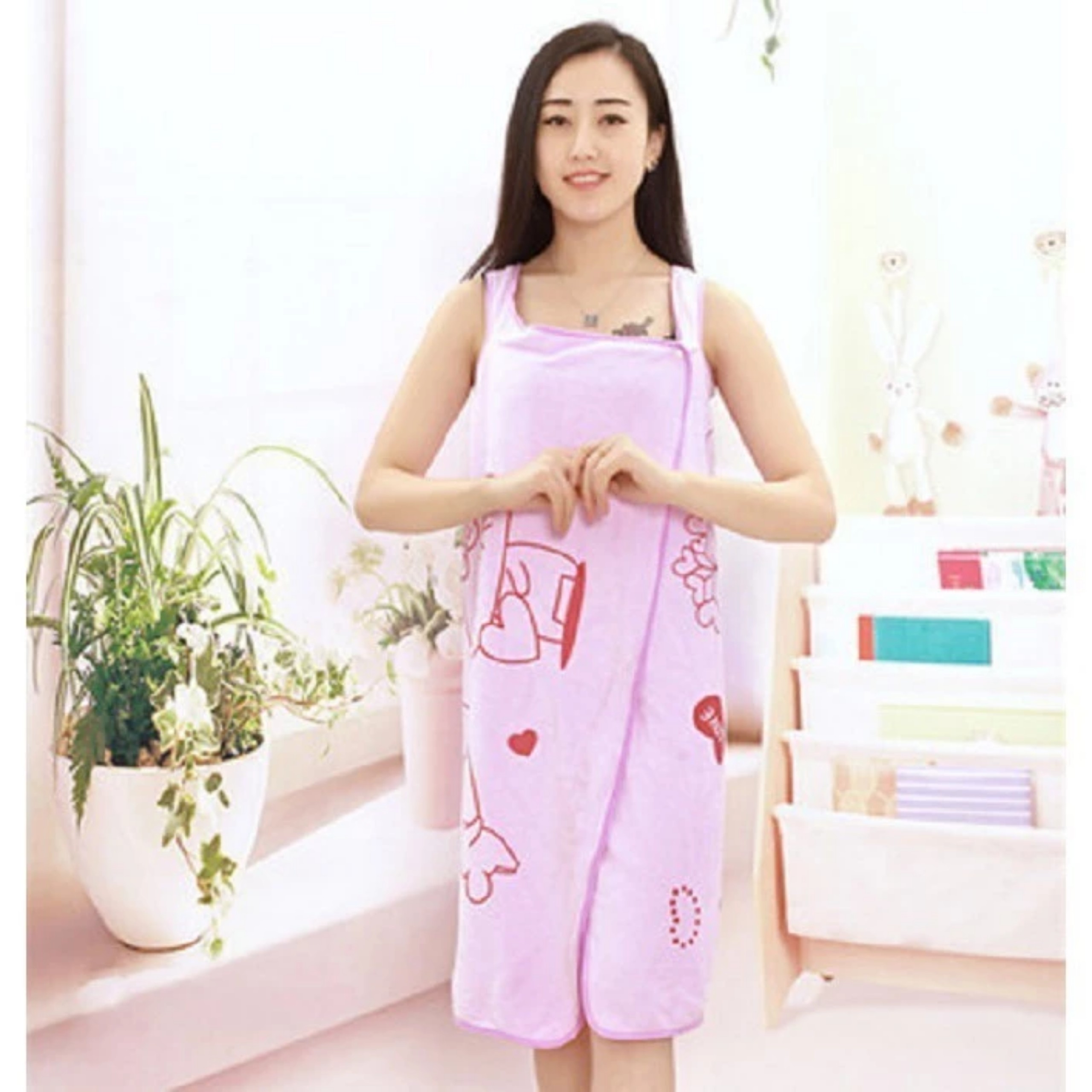 KHĂN TẮM ÁO CHOÀNG 2 IN 1 DỄ THƯƠNG