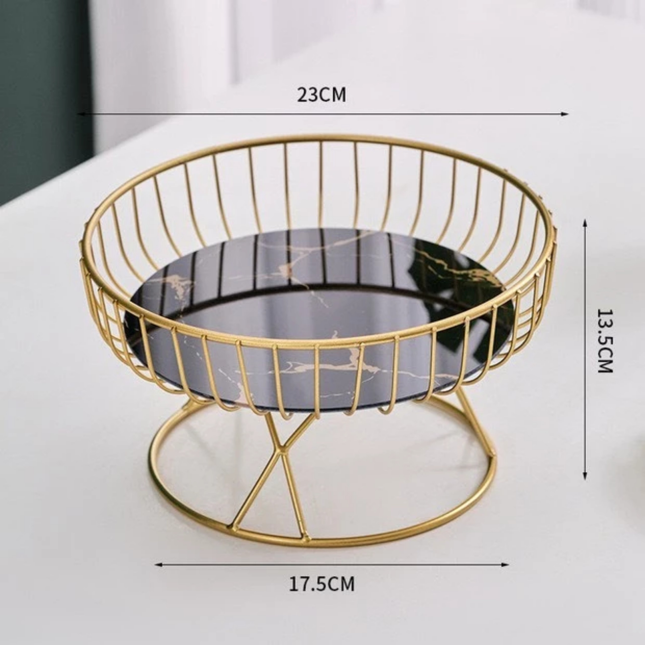 KHAY ĐỰNG TRÁI CÂY HÌNH TRÒN  23x12.5x17.5cm