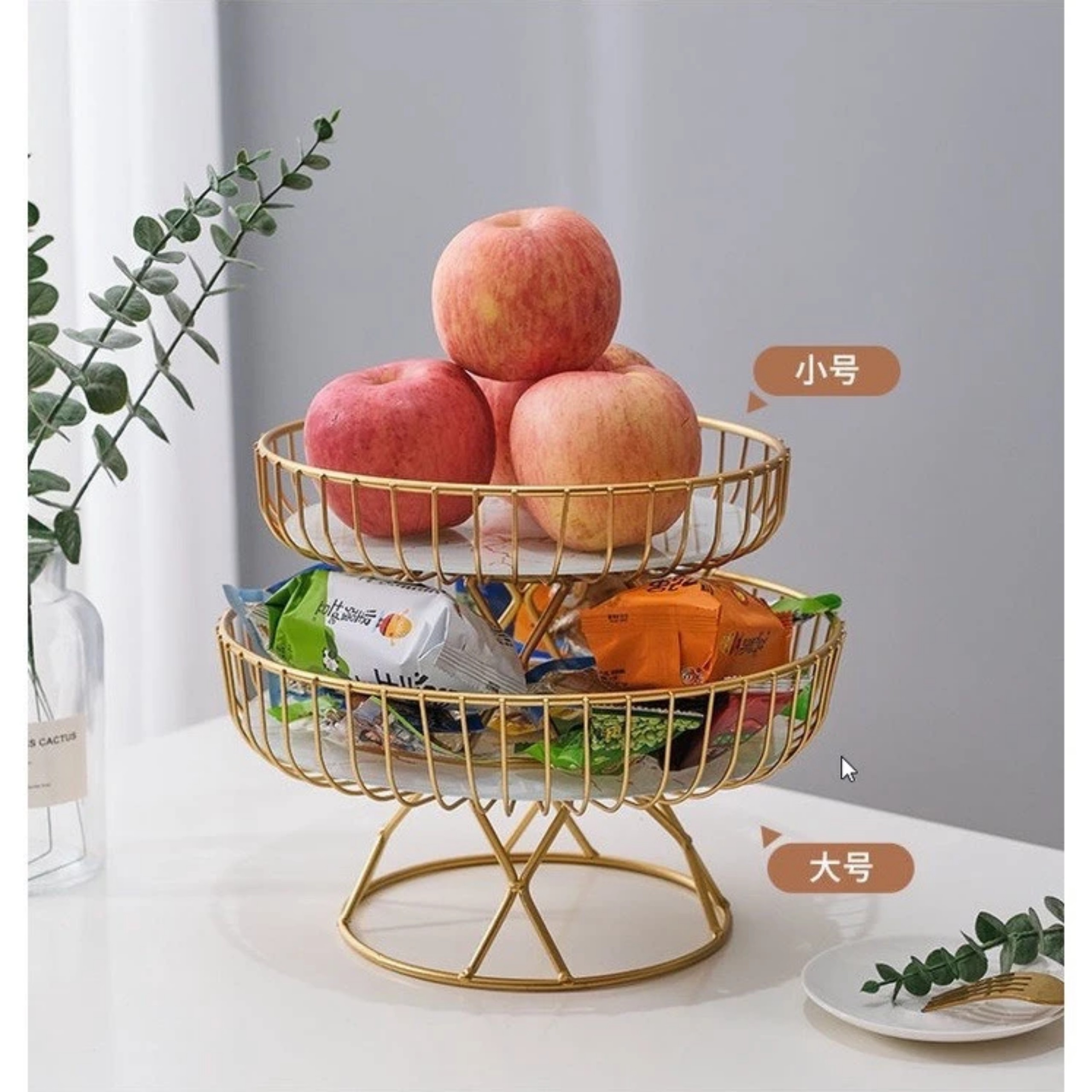 KHAY ĐỰNG TRÁI CÂY HÌNH TRÒN  23x12.5x17.5cm