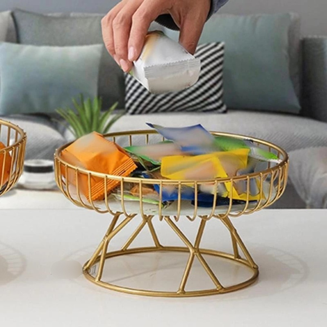 KHAY ĐỰNG TRÁI CÂY HÌNH TRÒN  23x12.5x17.5cm