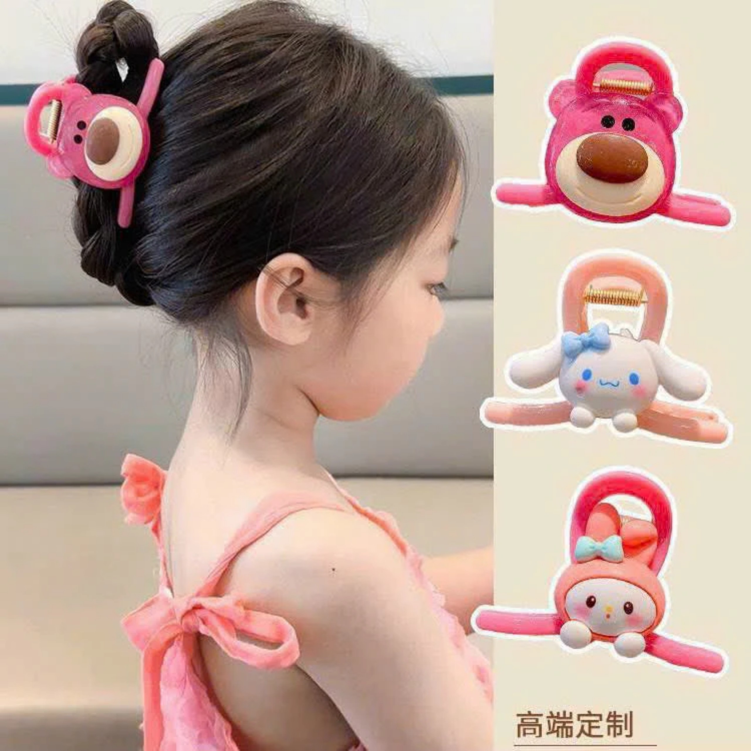 SET 4 KẸP GẮP MÀU HỒNG