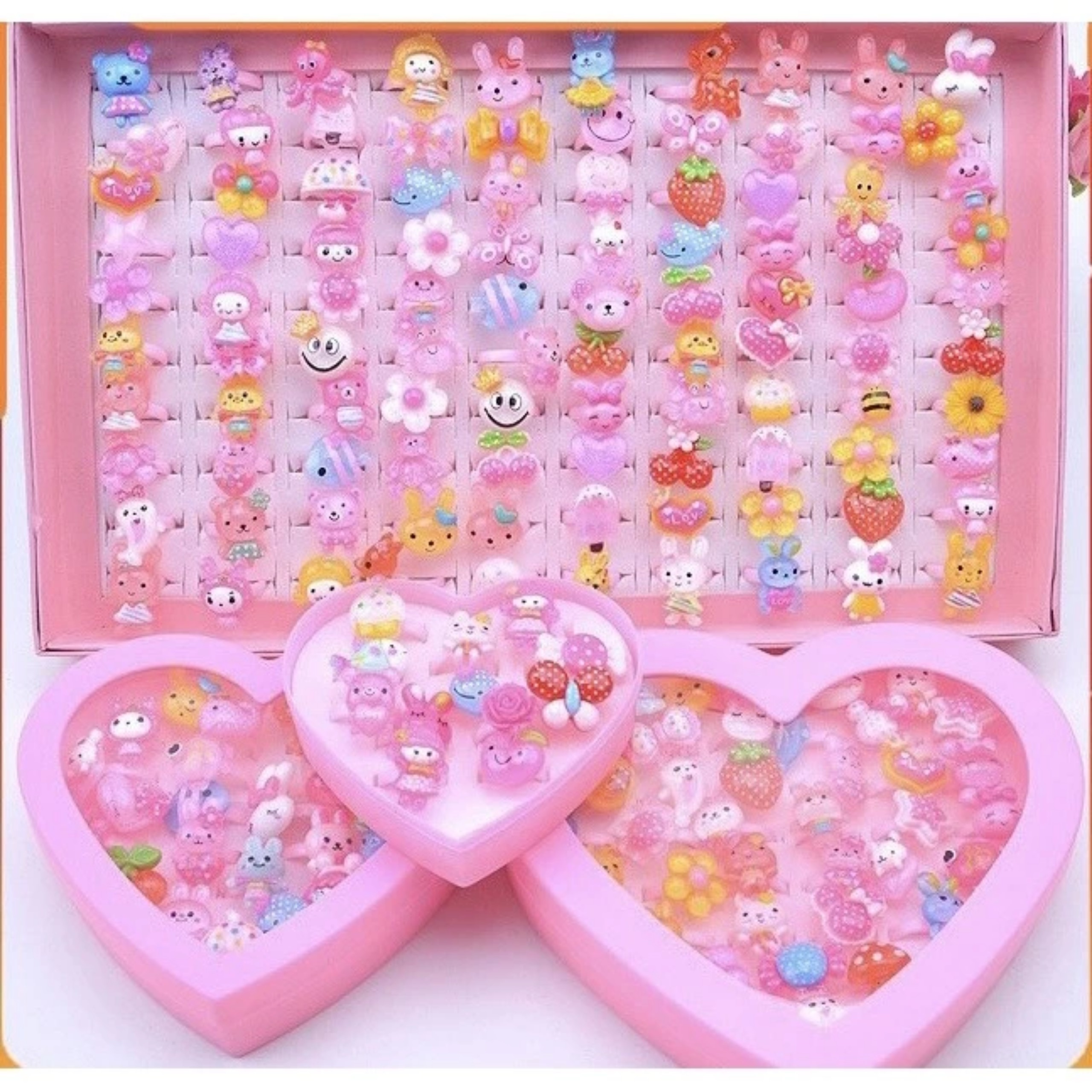 HỘP 50 NHẪN CHO BÉ GÁI