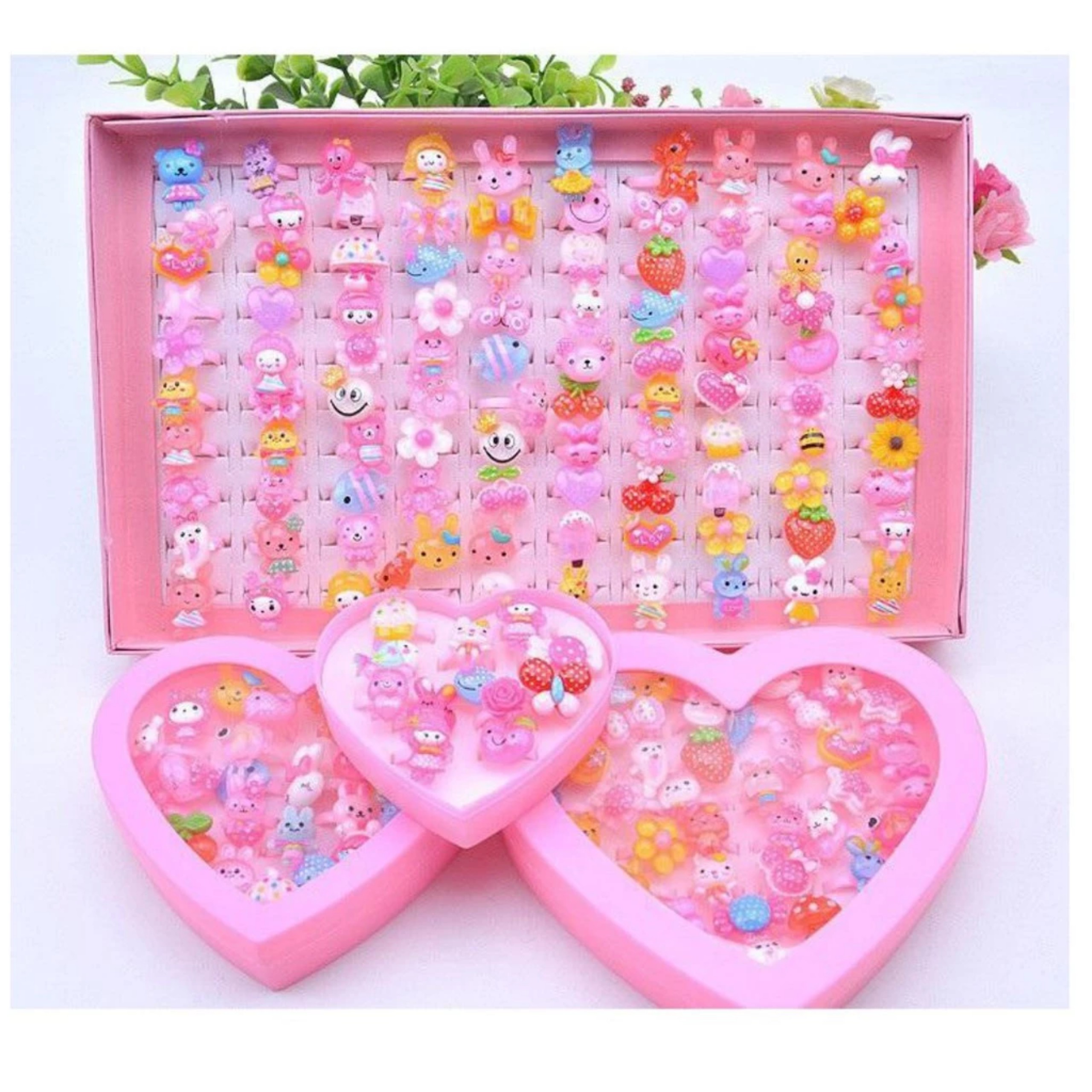 HỘP 50 NHẪN CHO BÉ GÁI