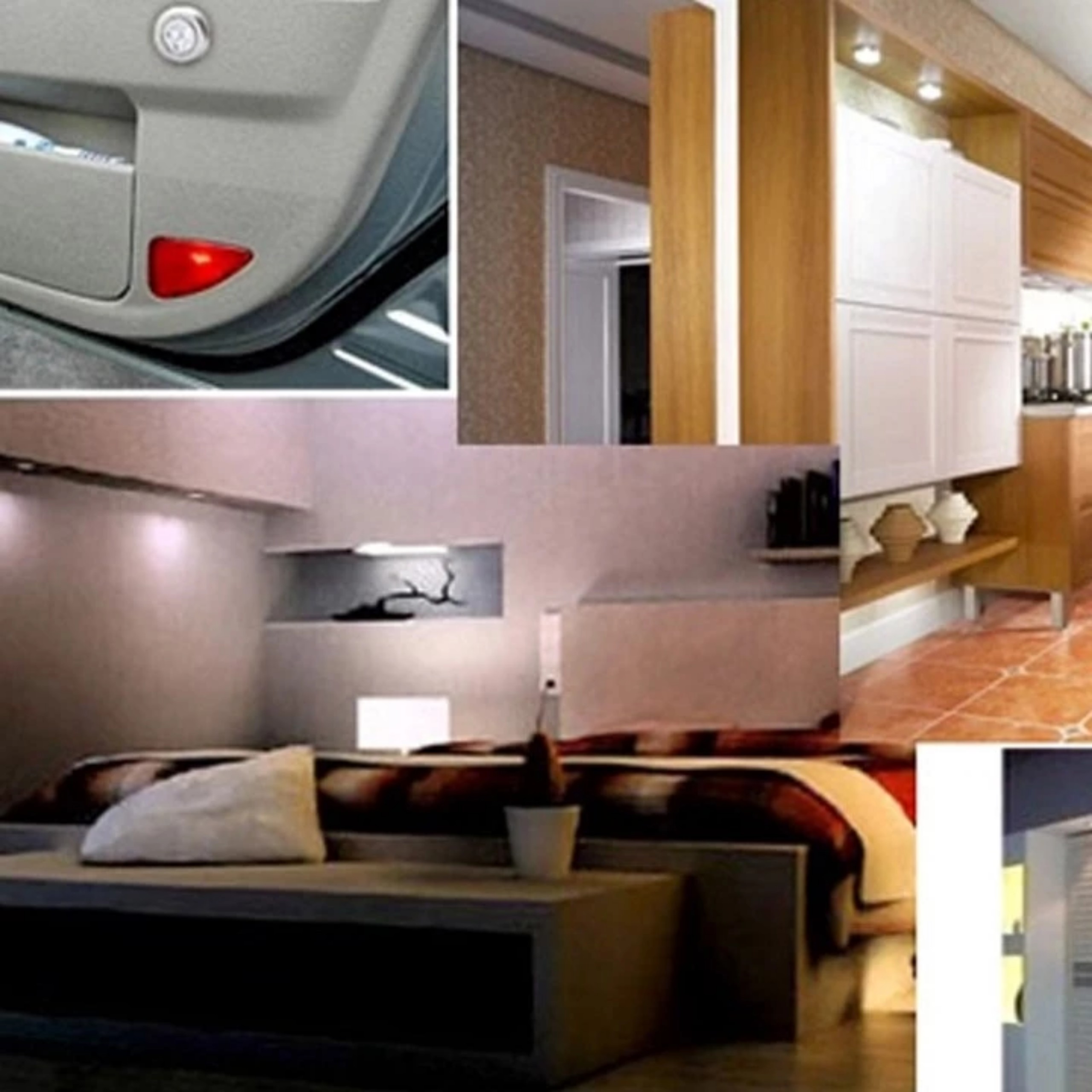 ĐÈN LED DÁN TƯỜNG 3 BÓNG