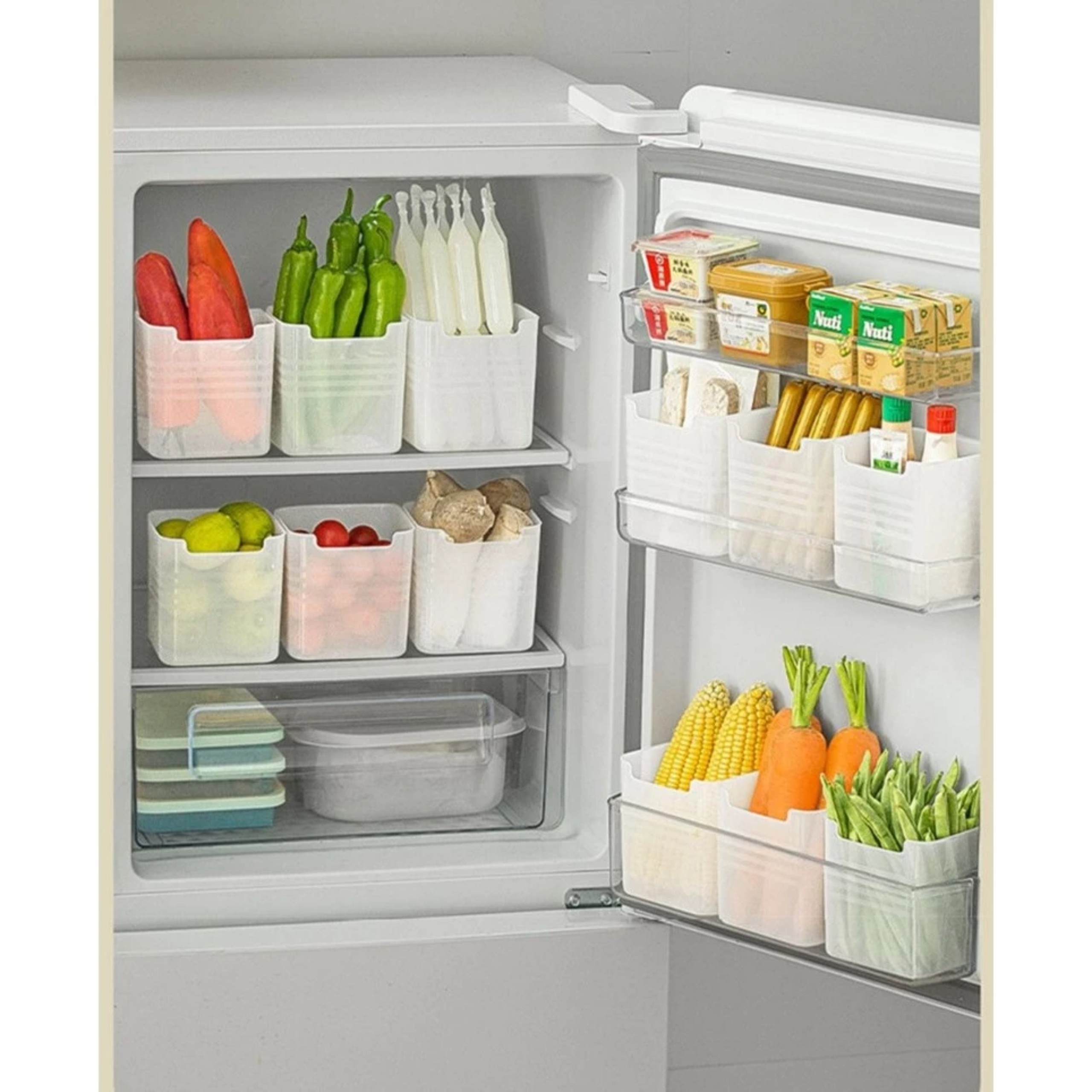 SET 5 HỘP ĐỰNG BẢO QUẢN TỦ LẠNH