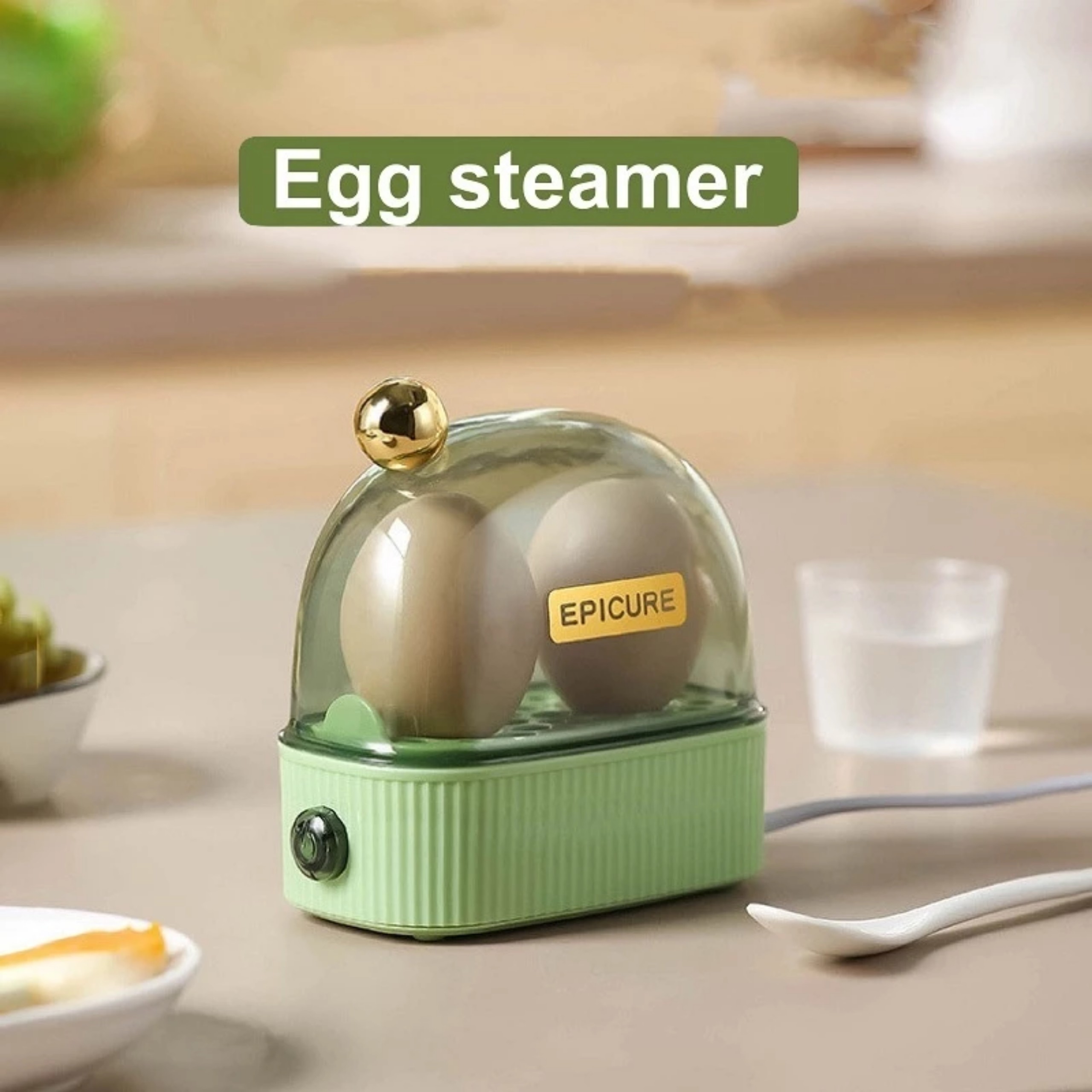 MÁY HẤP TRỨNG MINI, MÁY LUỘC TRỨNG 2 QUẢ