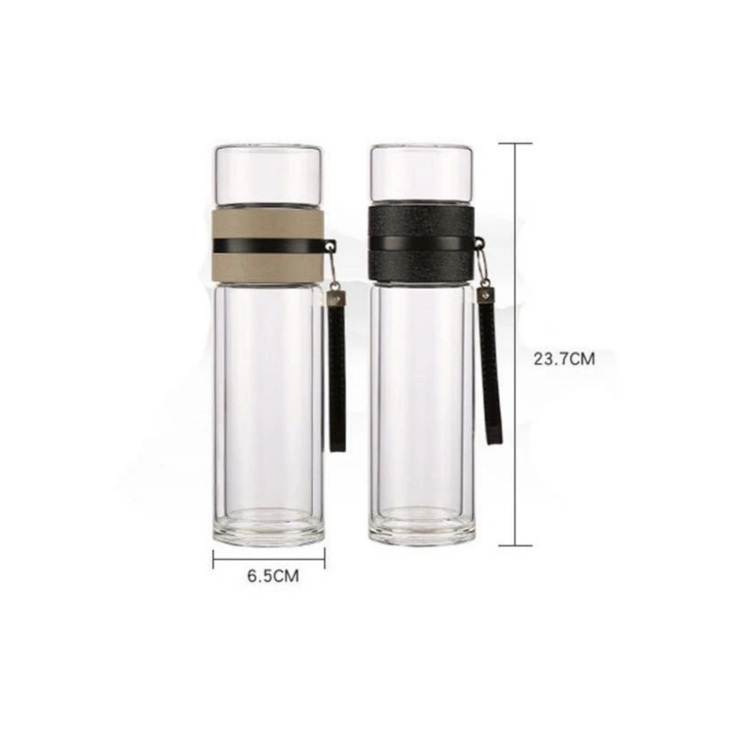 BÌNH TRÀ THỦY TINH CÓ KHAY LỌC 450ML