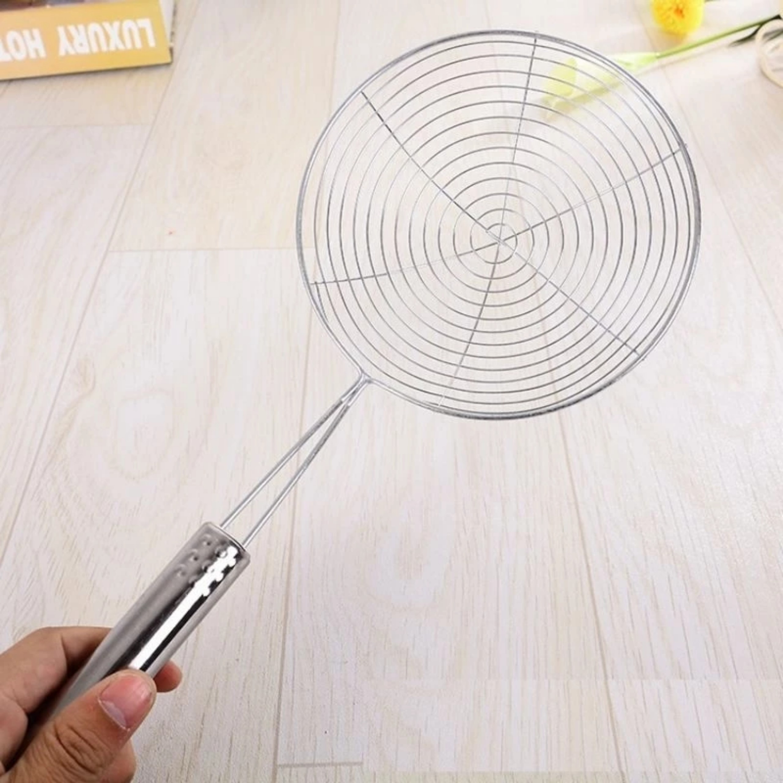 VỢT CHIÊN VỚT RÁO DẦU CÁN INOX 16CM