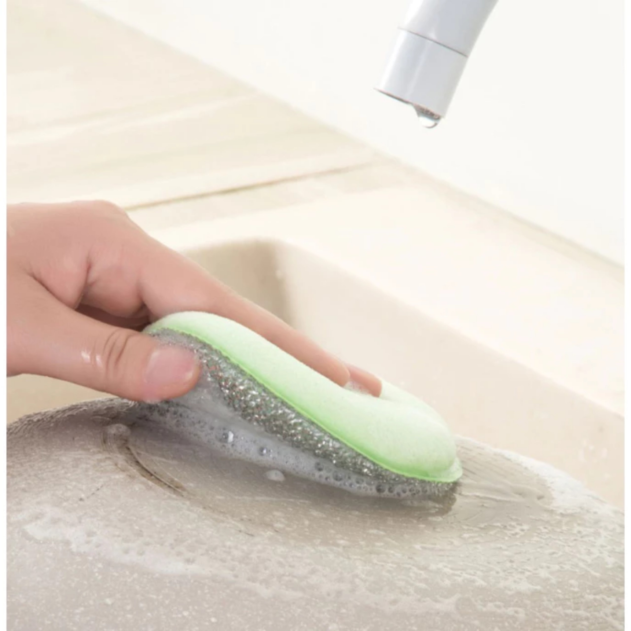 COMBO 3 MIẾNG RỬA CHÉN DĨA CHÀ NỒI  2 MẶT