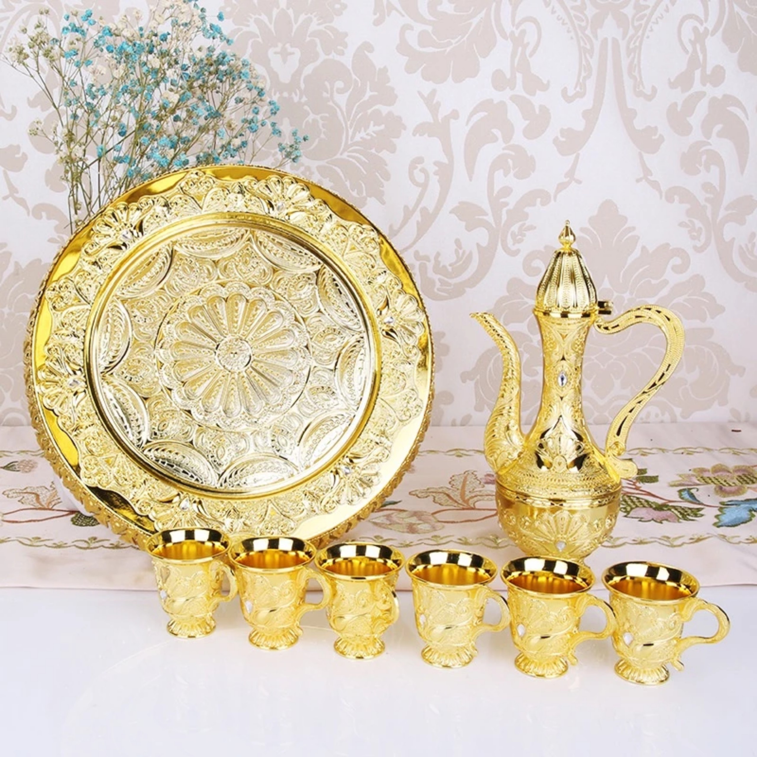 BỘ KHAY BÌNH KÈM 6 LY